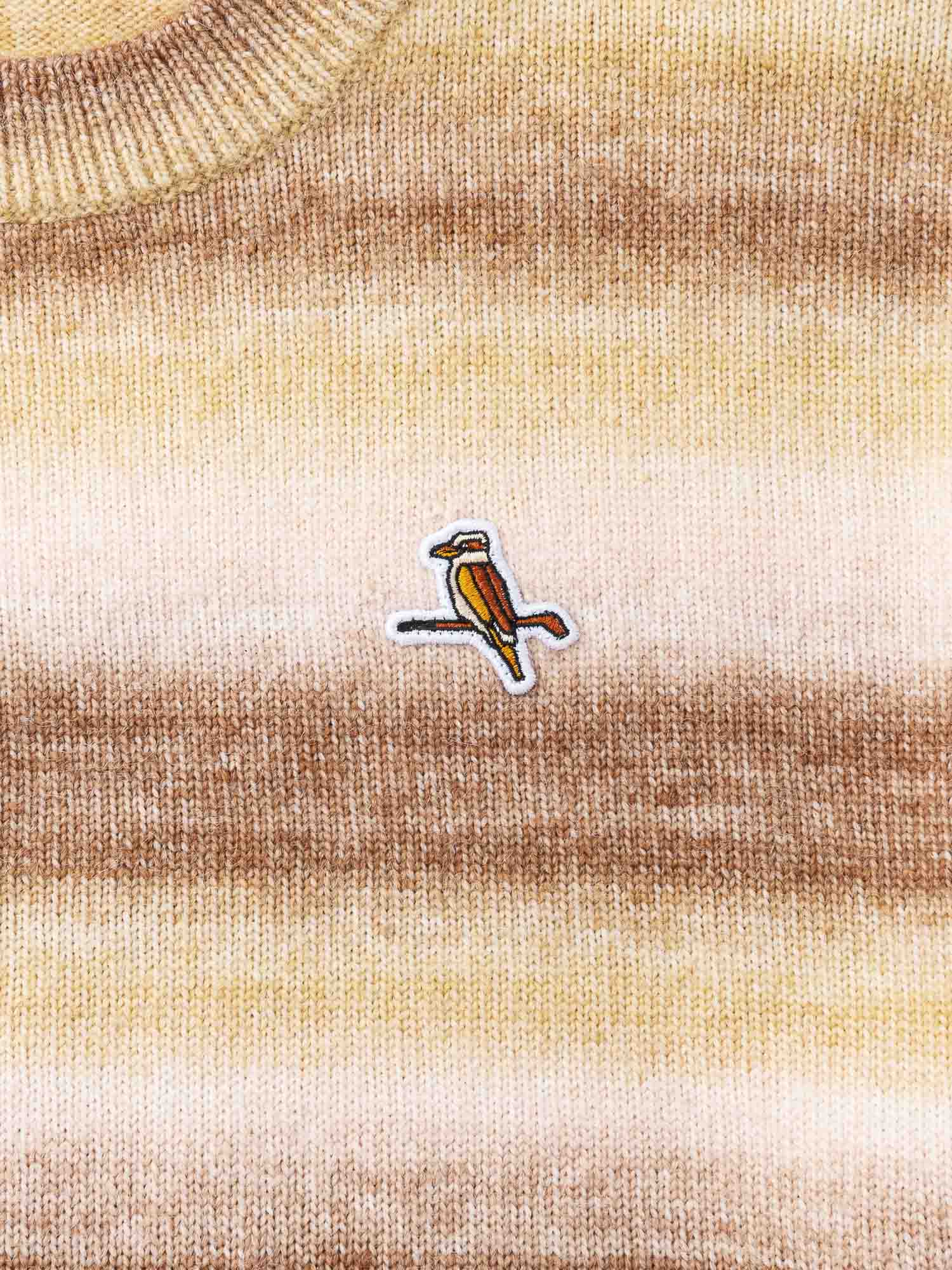 Gold Label Stripe Knit Almond