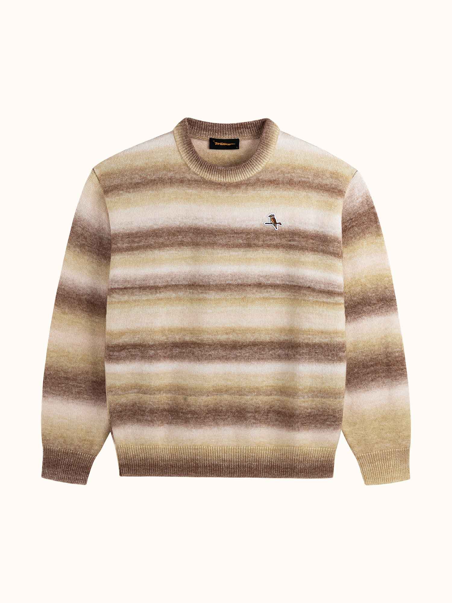 Gold Label Stripe Knit Almond