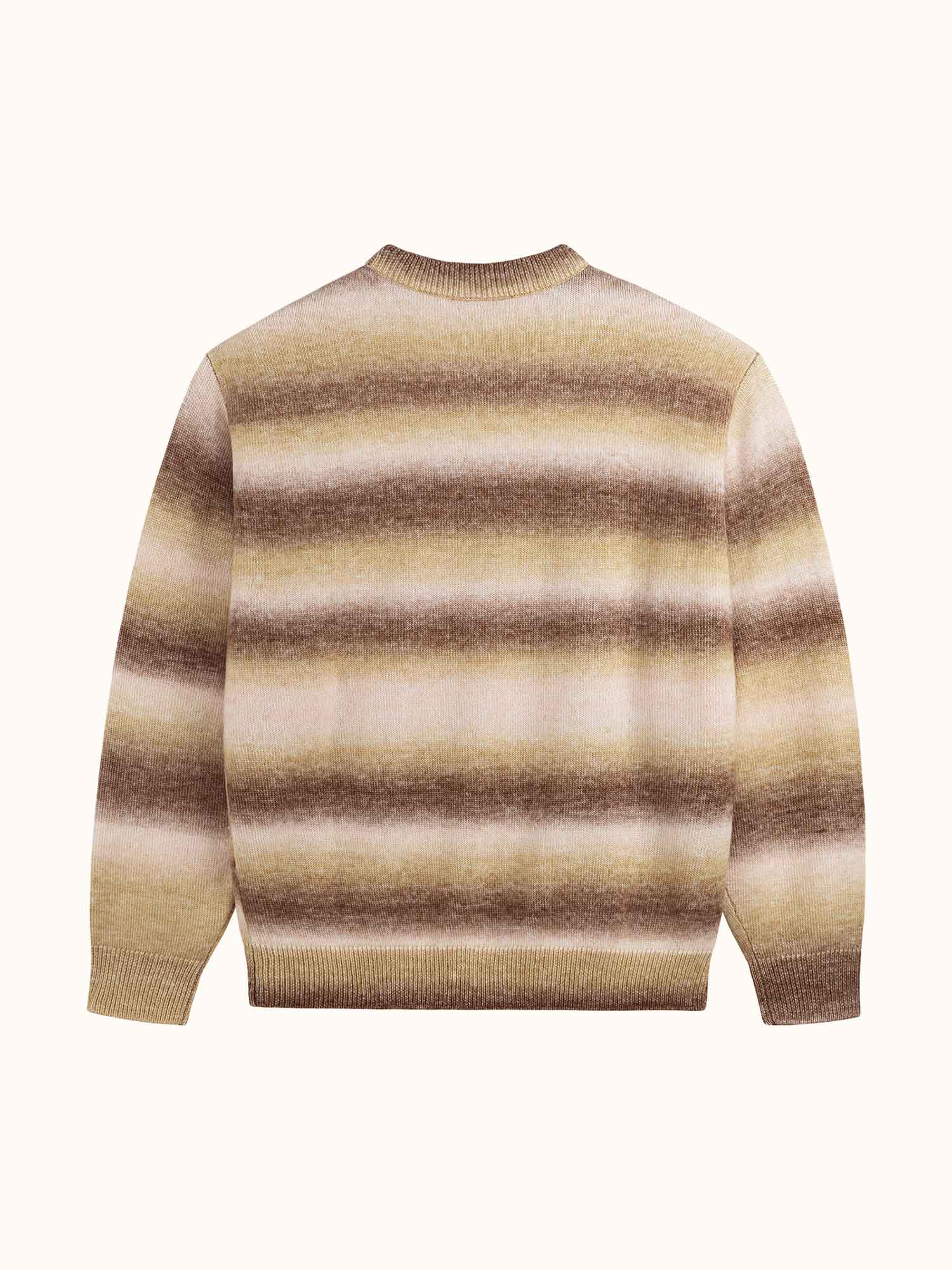 Gold Label Stripe Knit Almond