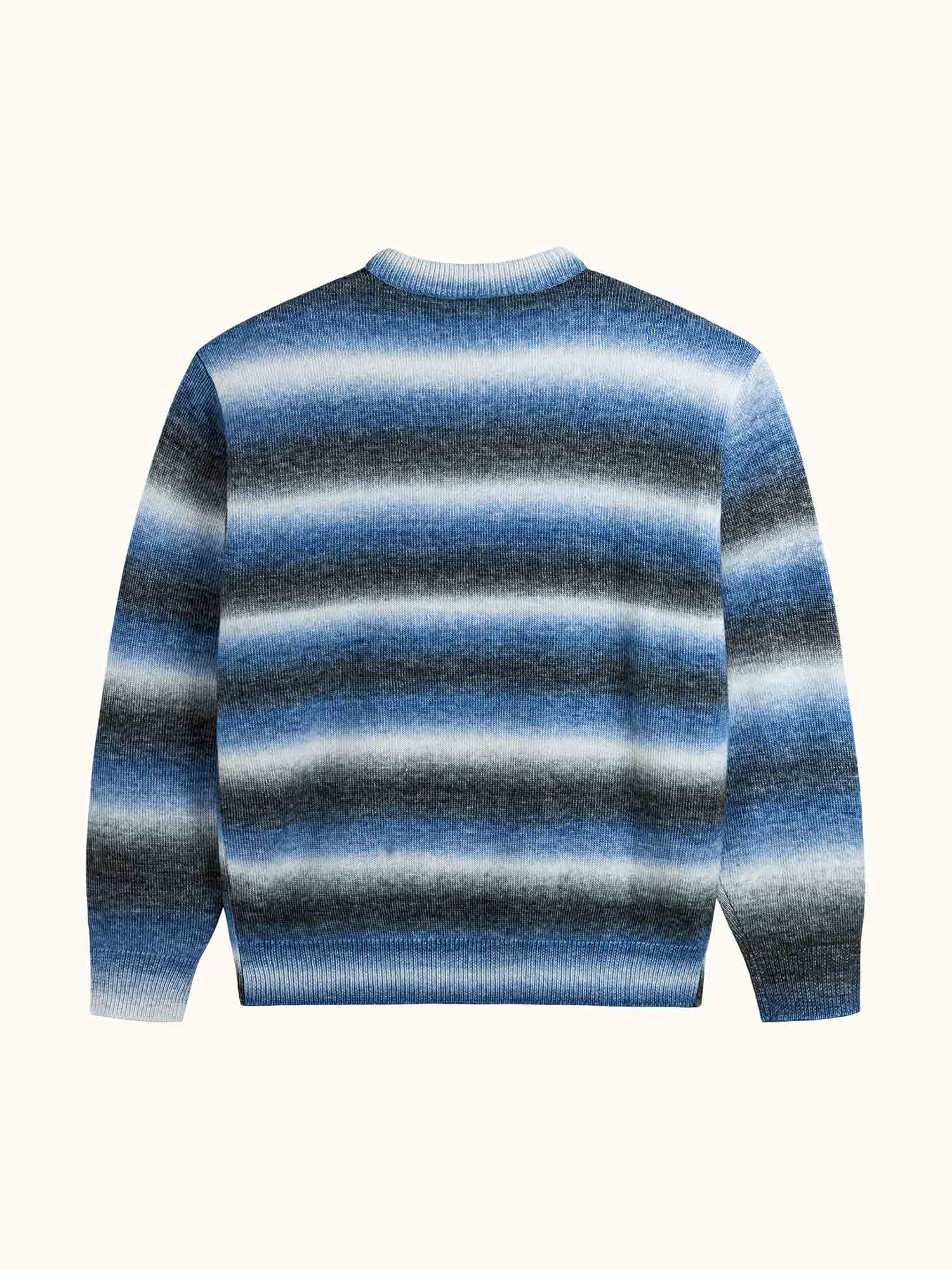 Gold Label Stripe Knit Indigo