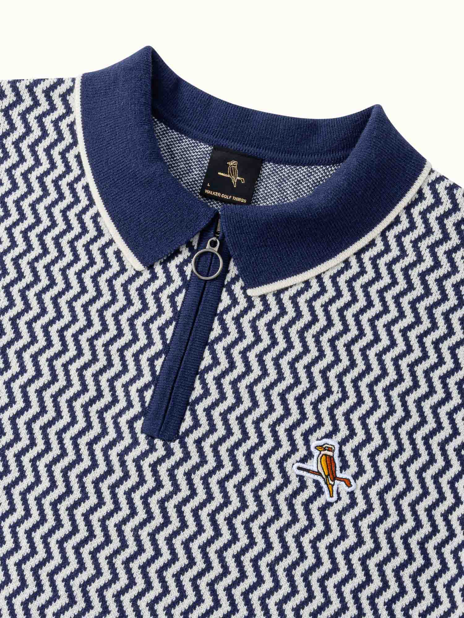 Gold Label Weaver Knit Polo Indigo