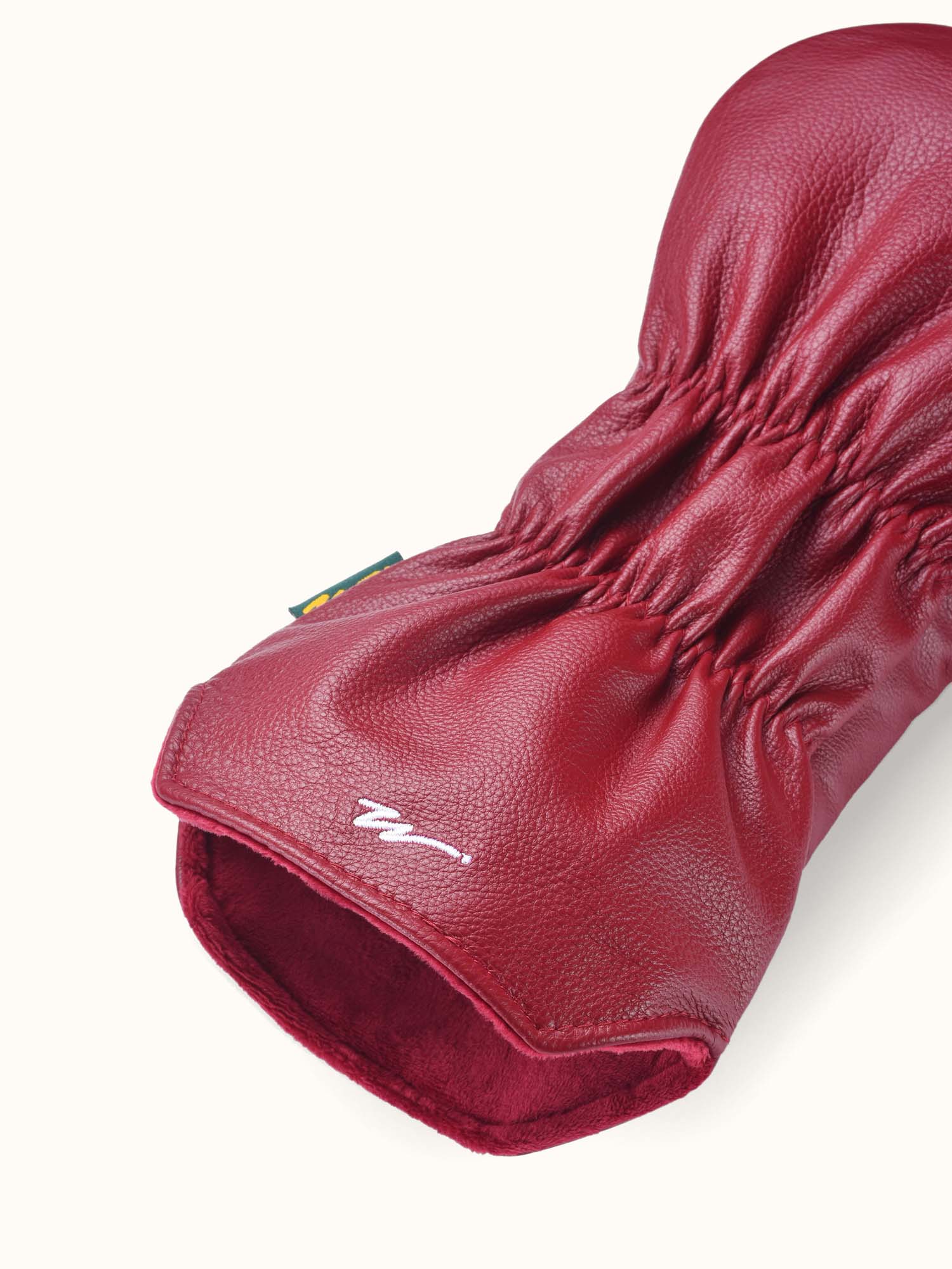 Dancing Kooka Leather Driver Cover Merlot / Gold