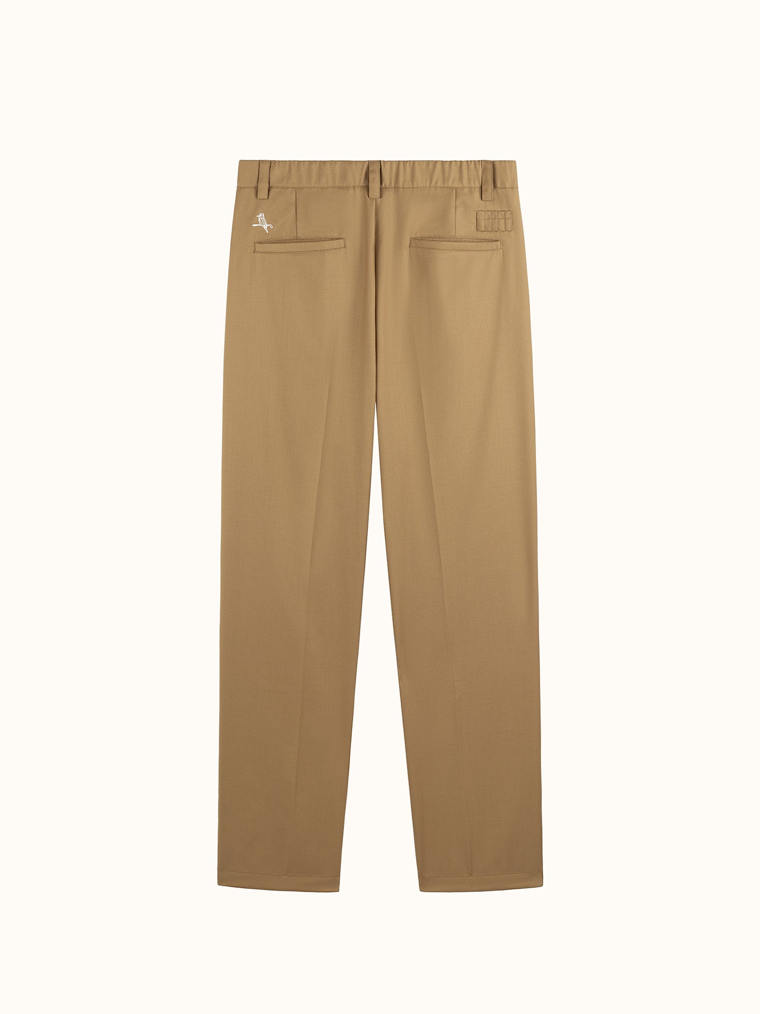 Pleated Easy Pant Dark Tan