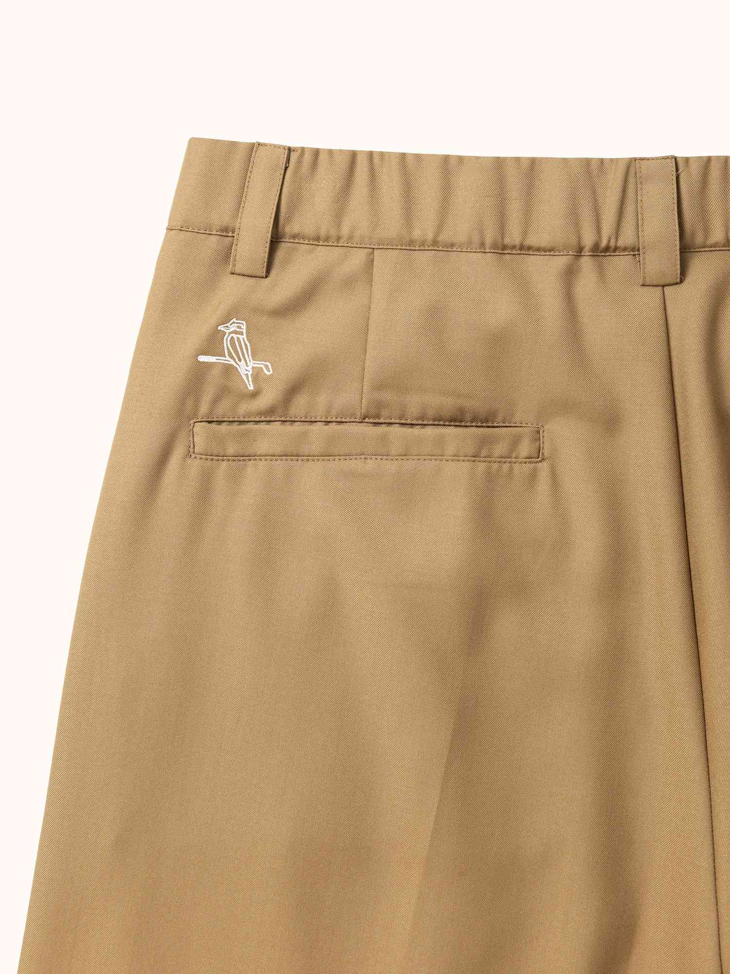 Pleated Easy Pant Dark Tan