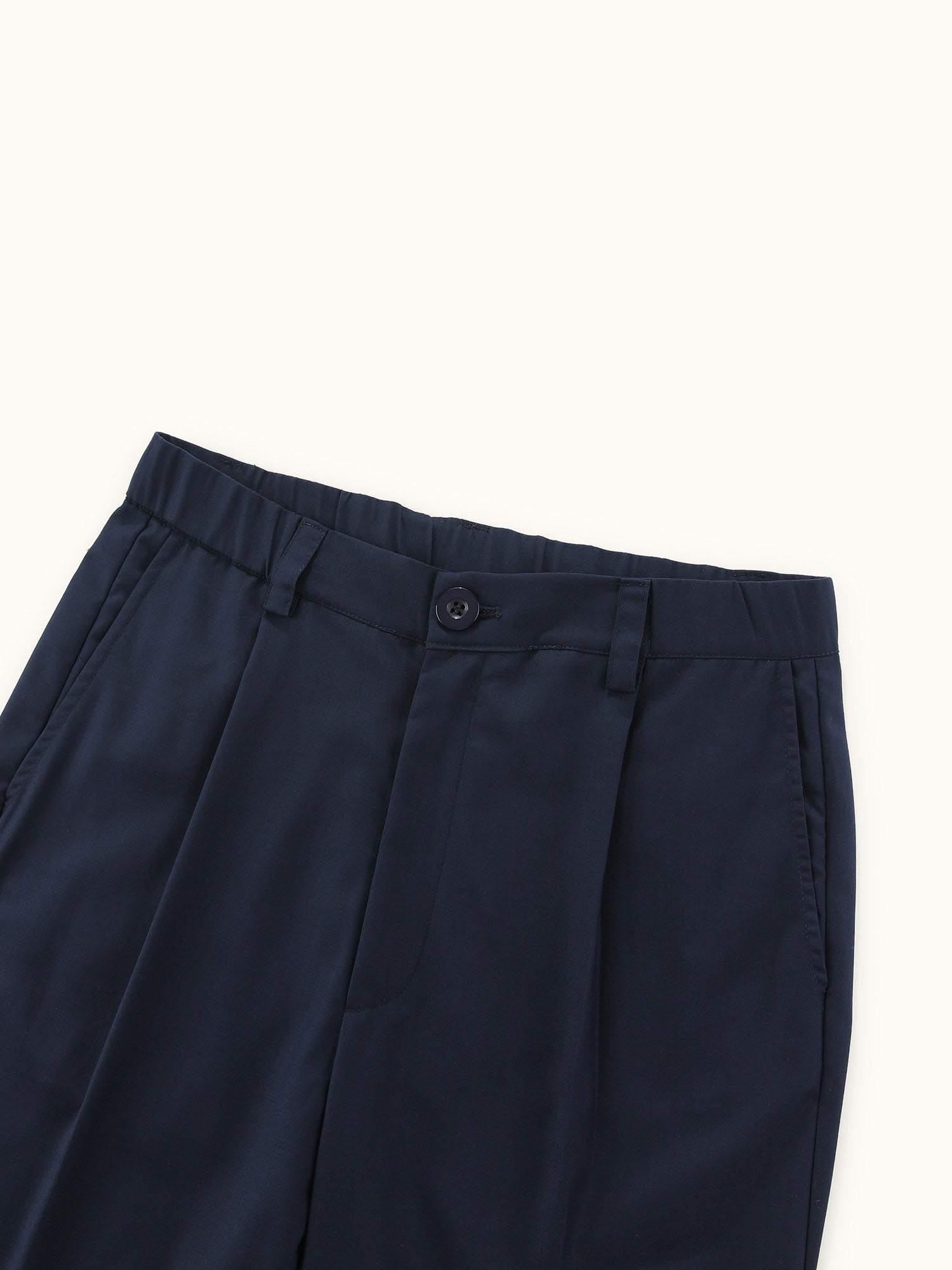 Pleated Easy Pant Navy