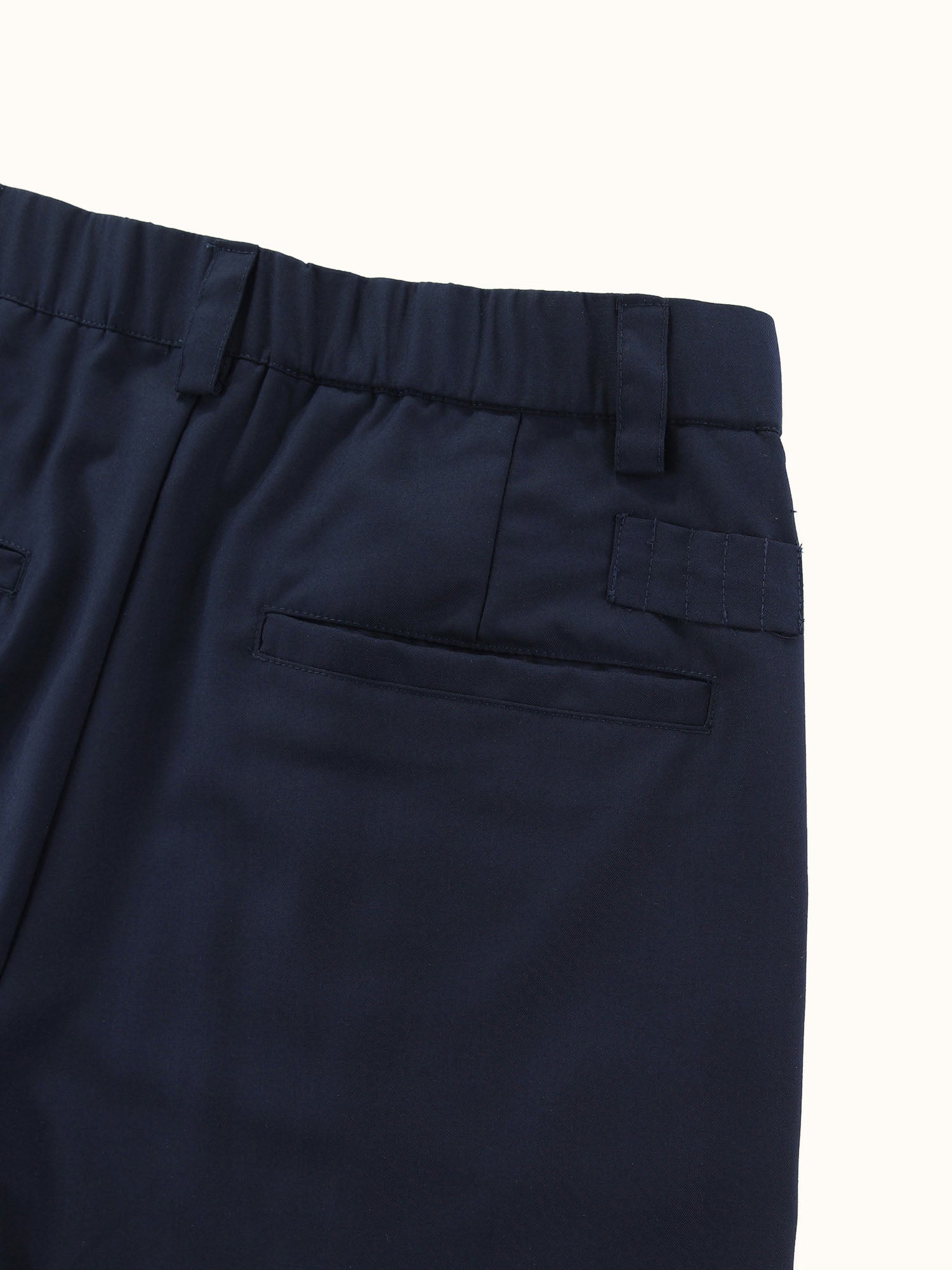 Pleated Easy Pant Navy