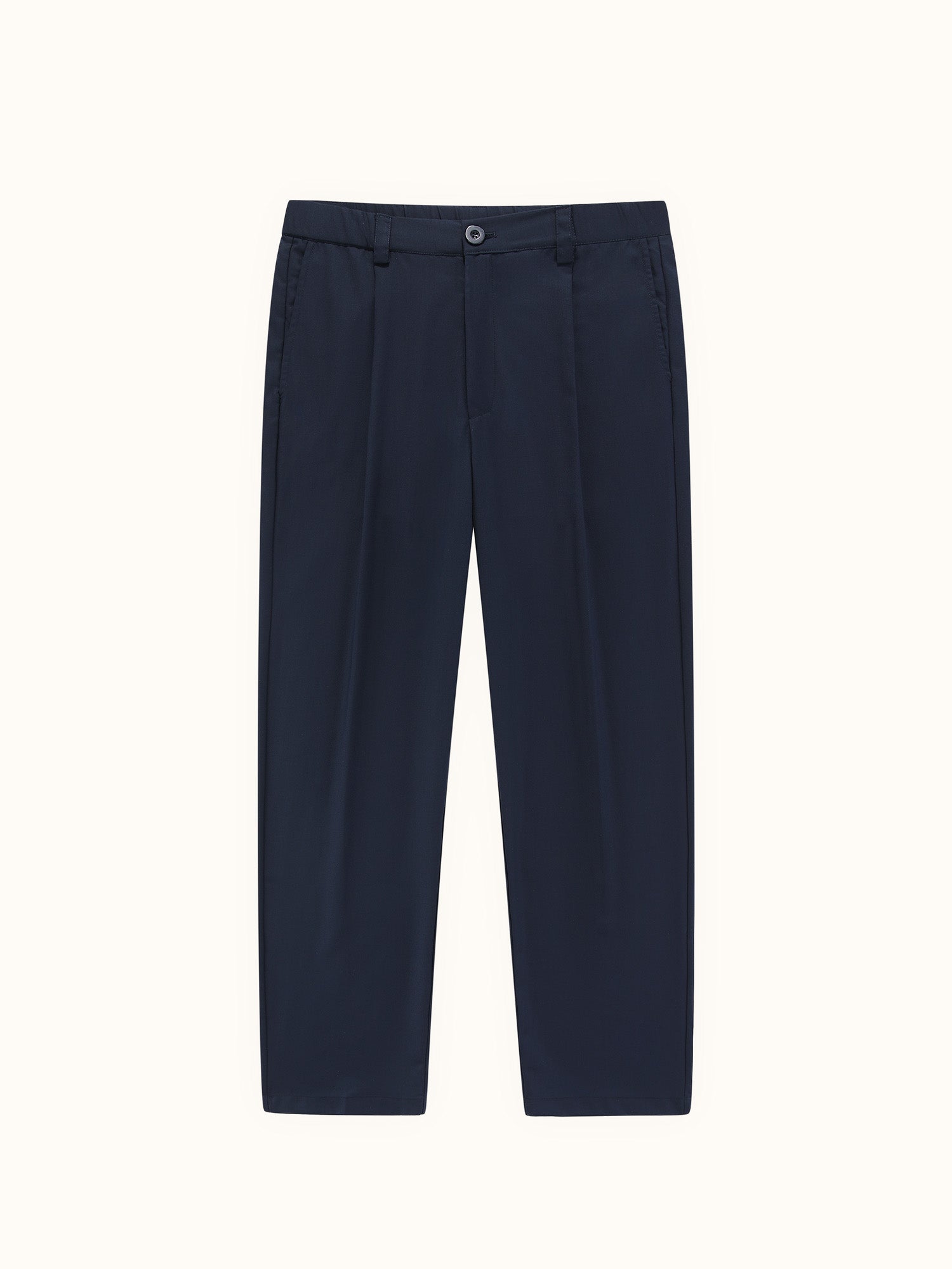 Pleated Easy Pant Navy