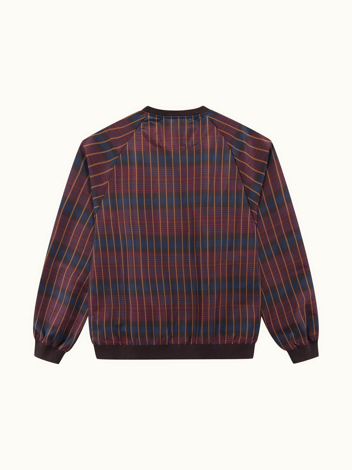 Checkered Pullover Maroon