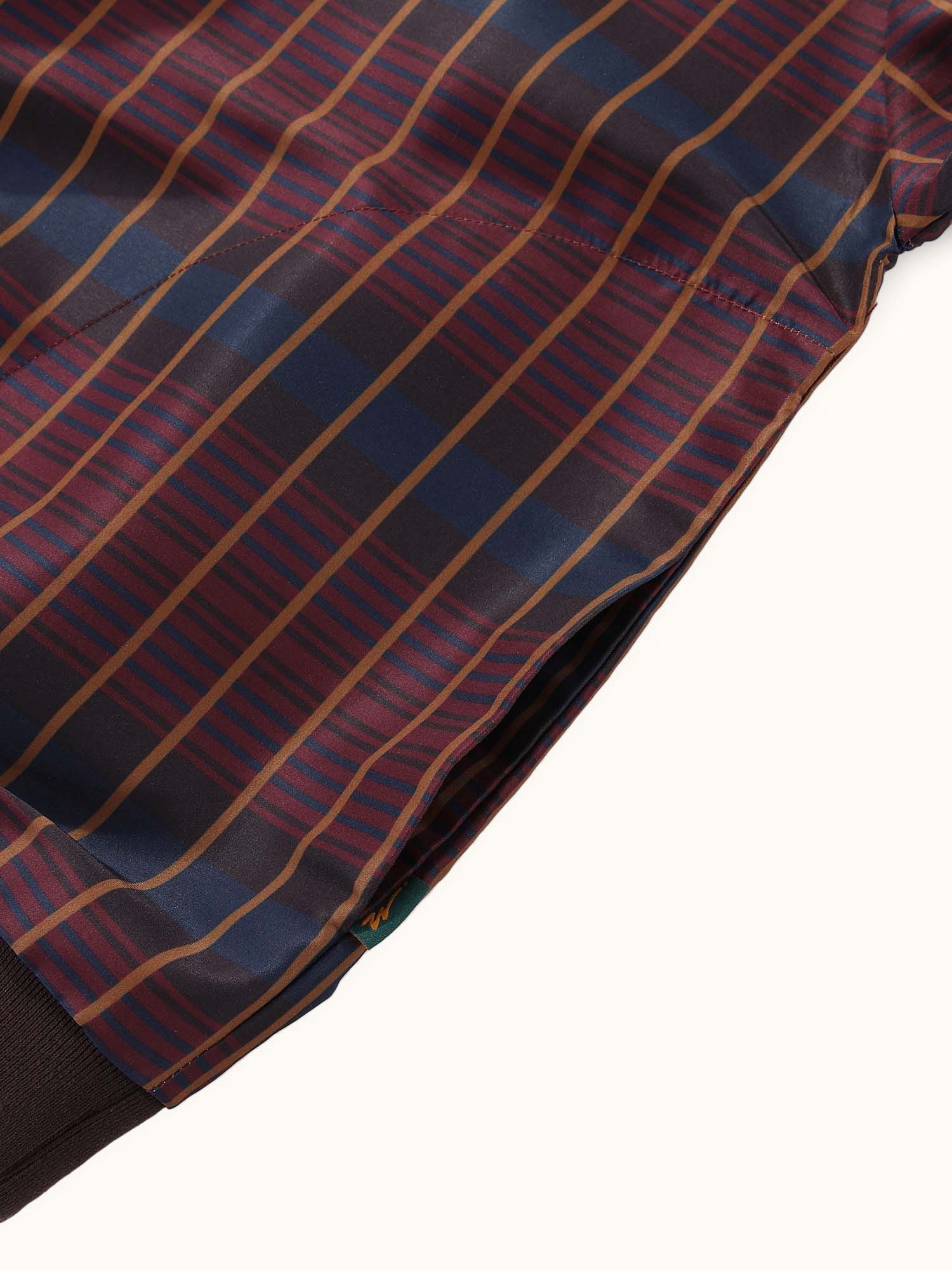 Checkered Pullover Maroon