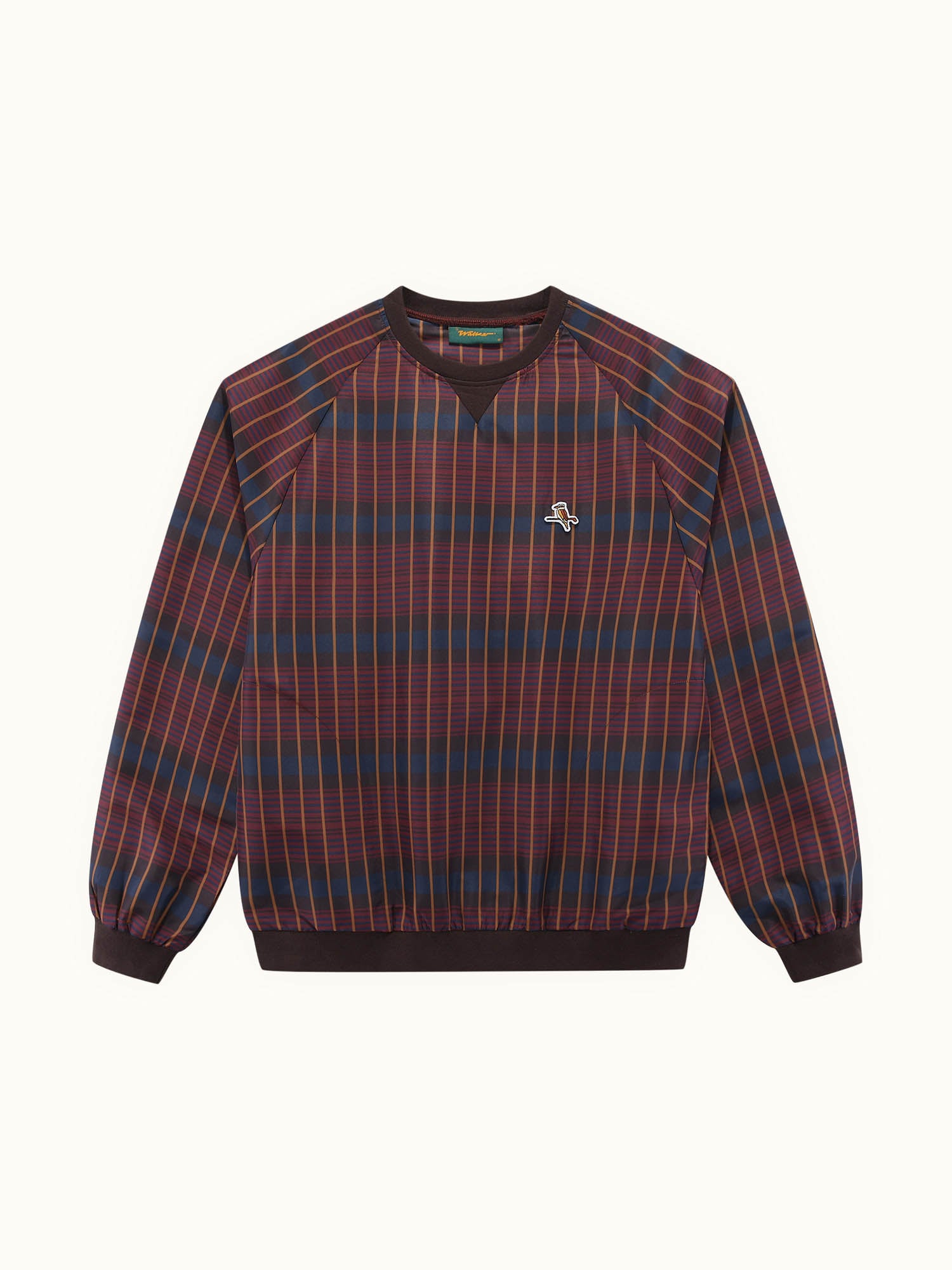 Checkered Pullover Maroon