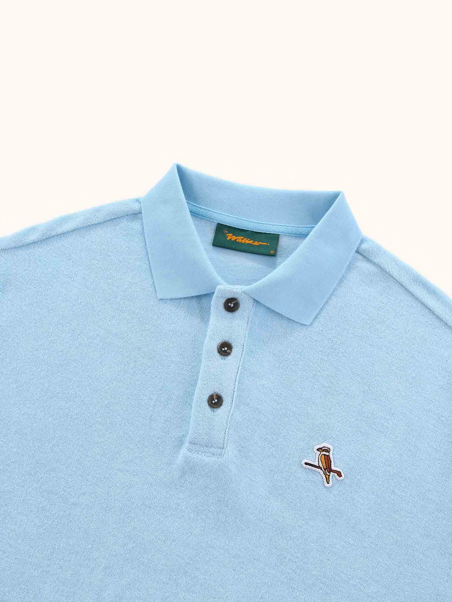 Kooka Terry Polo Sky Blue