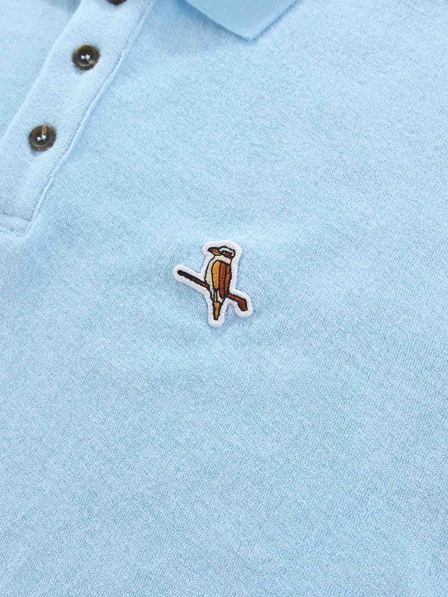 Kooka Terry Polo Sky Blue