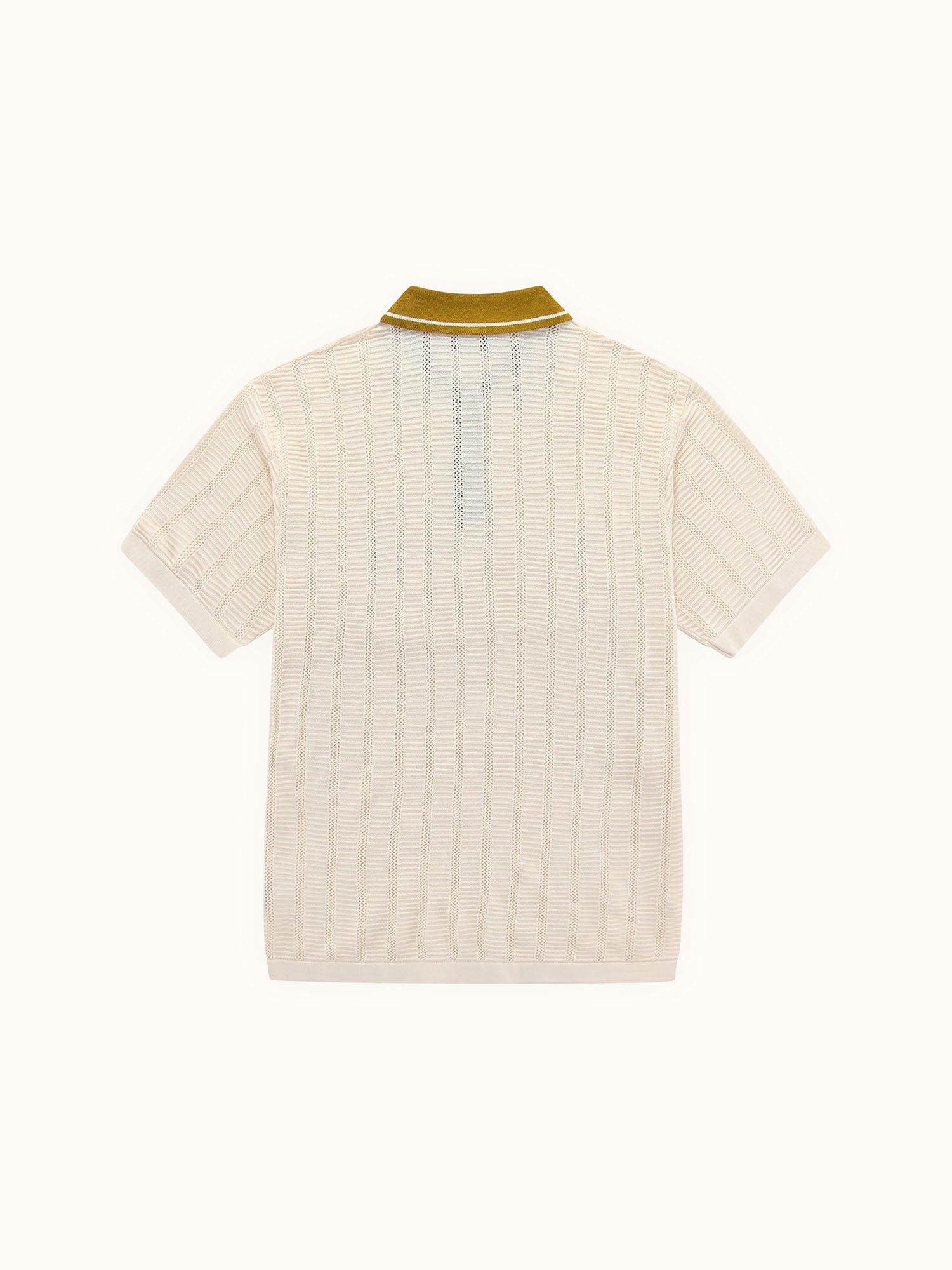 Kooka Knit Polo Cream / Mustard