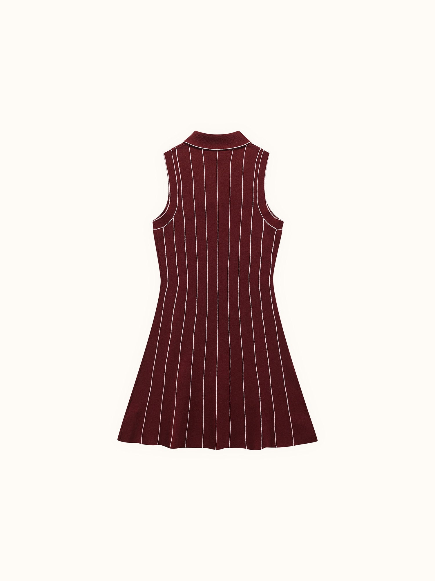 Womens Country Club Knit Dress Maroon / Pink