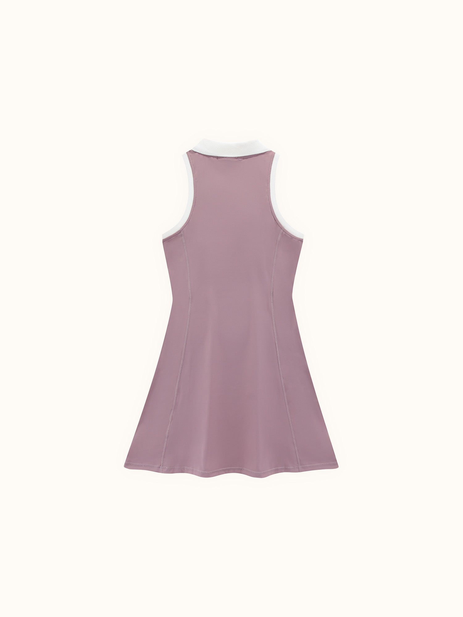 Womens Fairway Dress Mauve / White