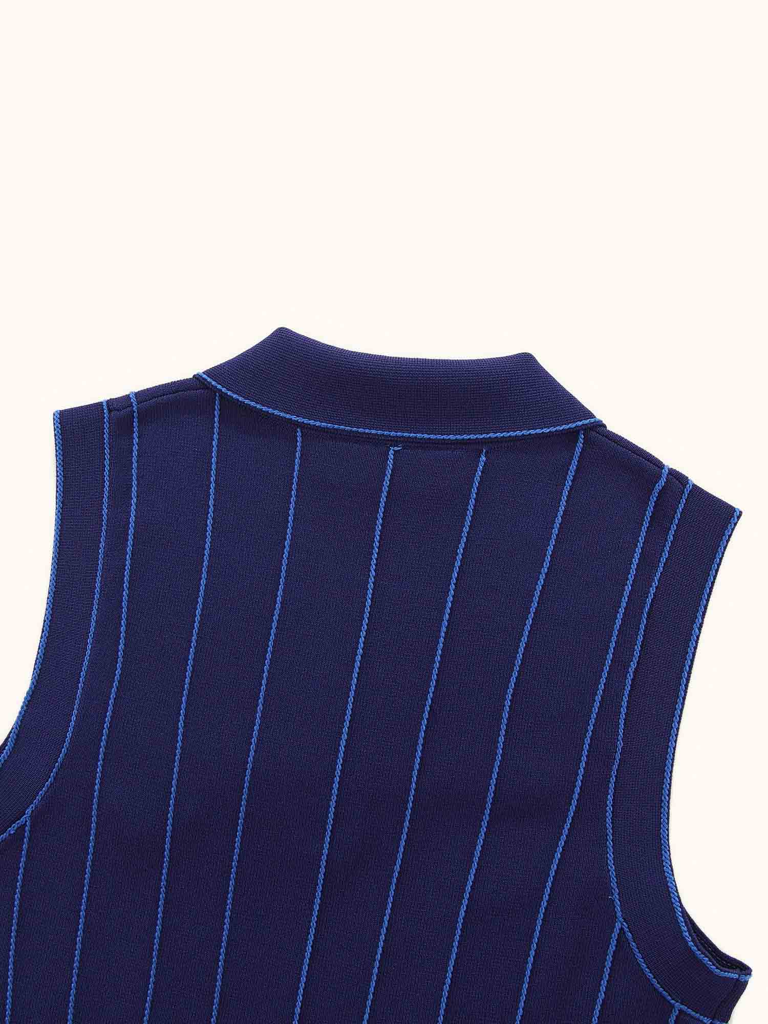 Womens Country Club Knit Dress Navy
