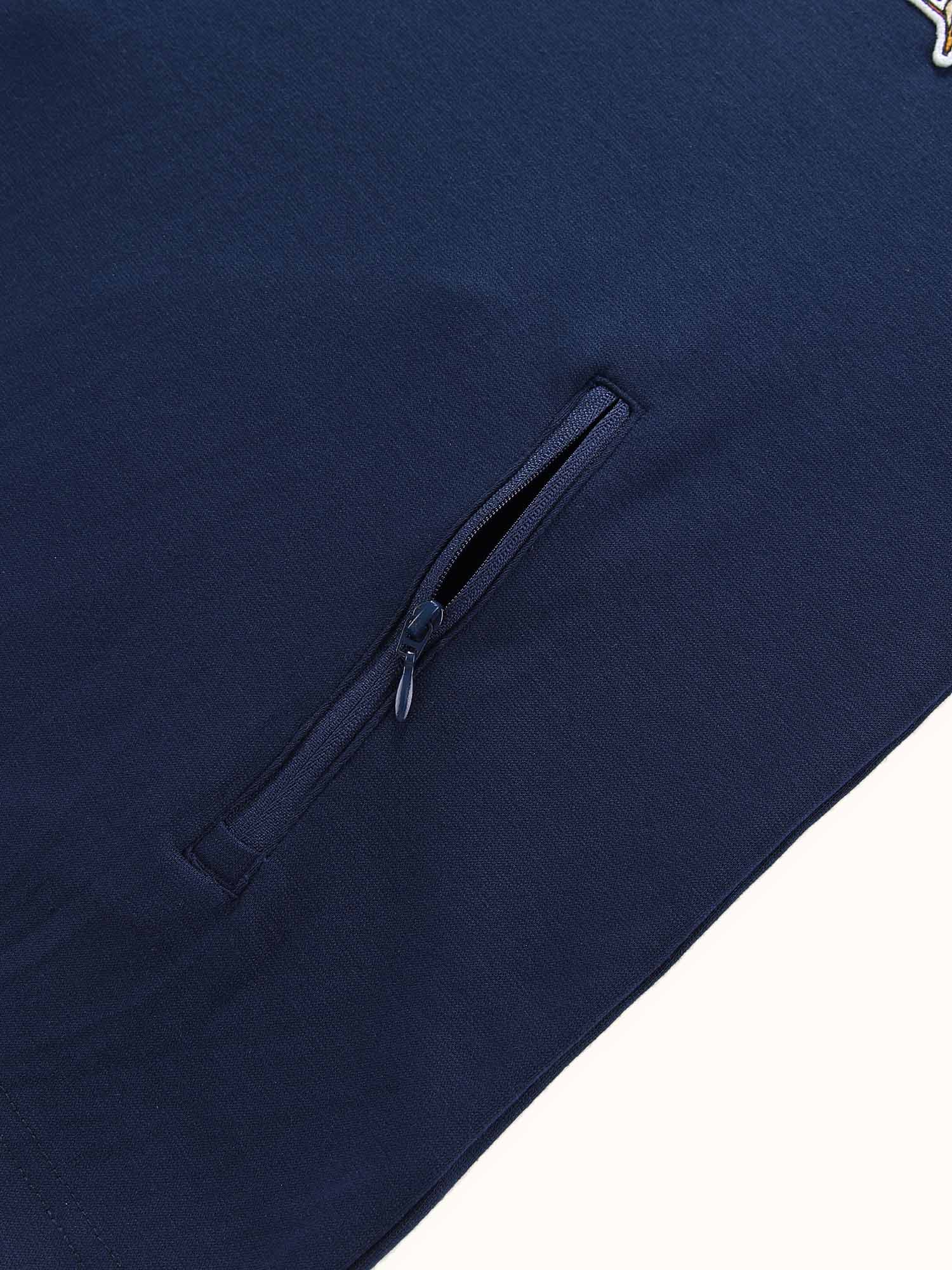 Womens Quarter Zip Fleece Navy