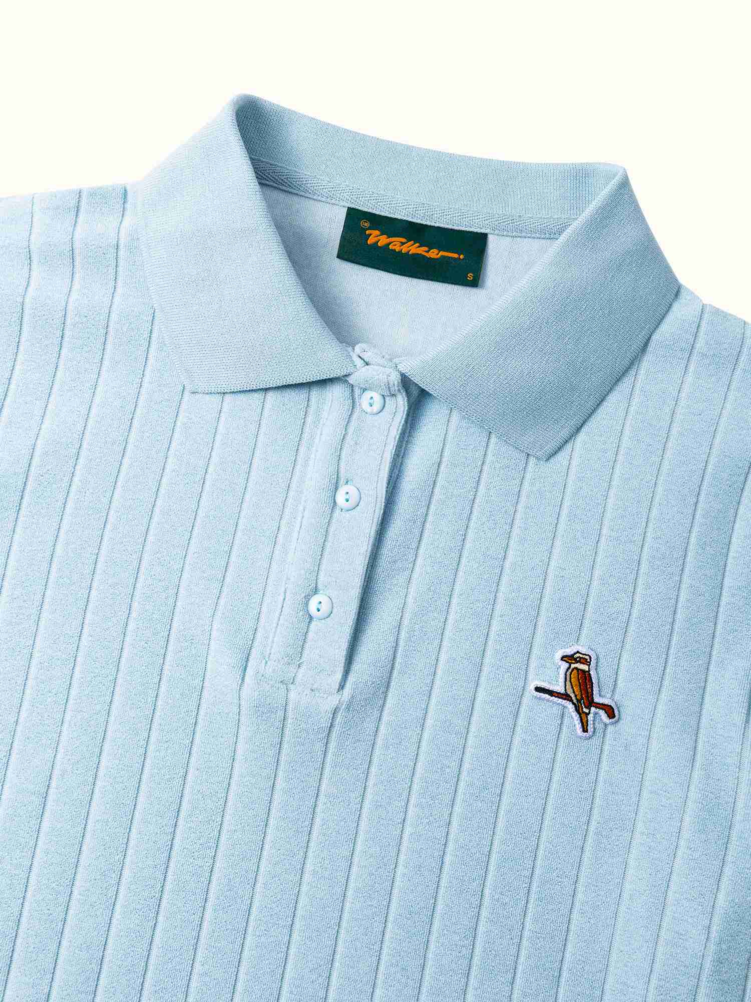 Womens Kooka Terry Polo Powder Blue