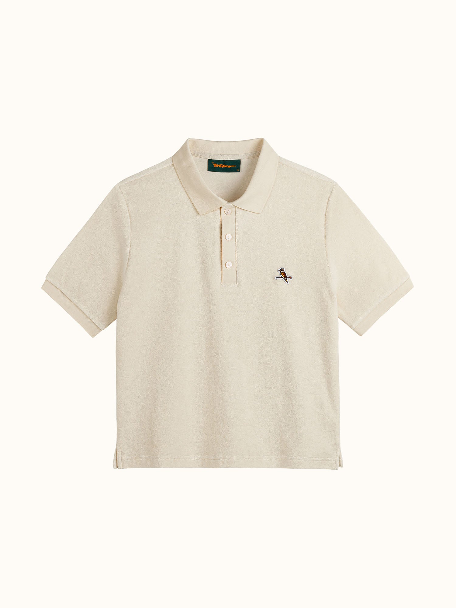 Womens Kooka Terry Polo Vintage White