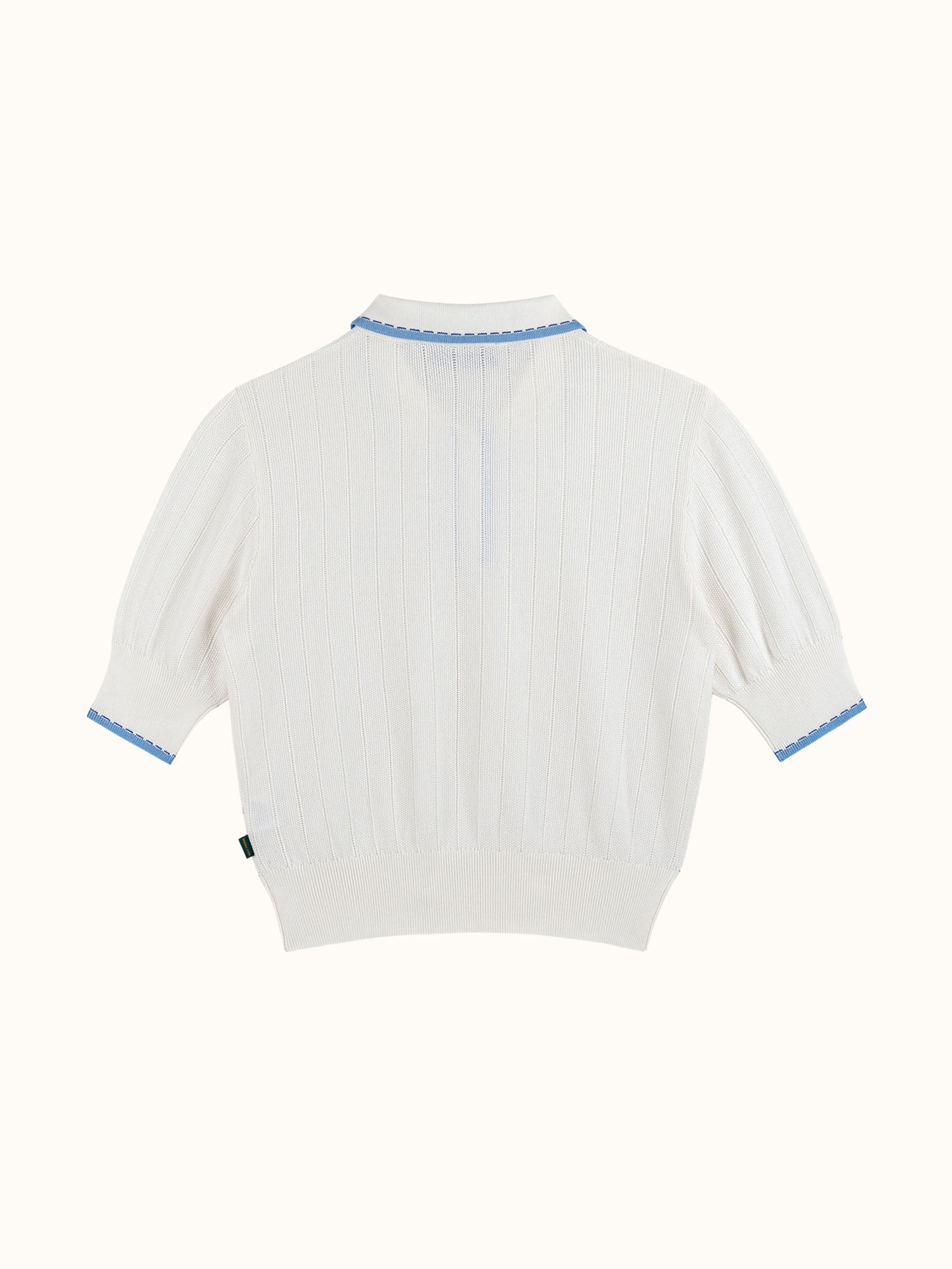 Womens SS Knit Polo Ivory