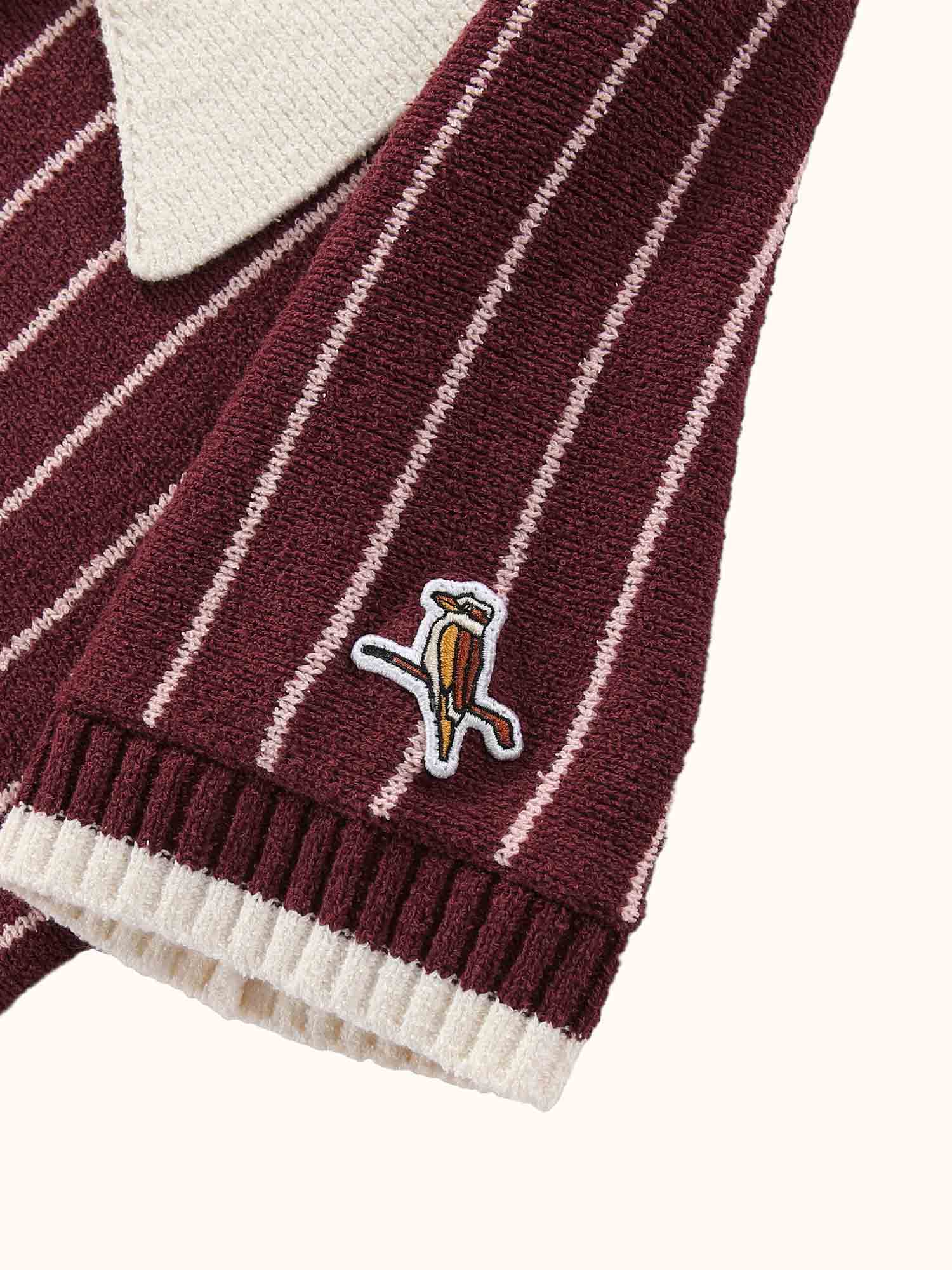 Womens Riviera Knit Polo Maroon / Pink