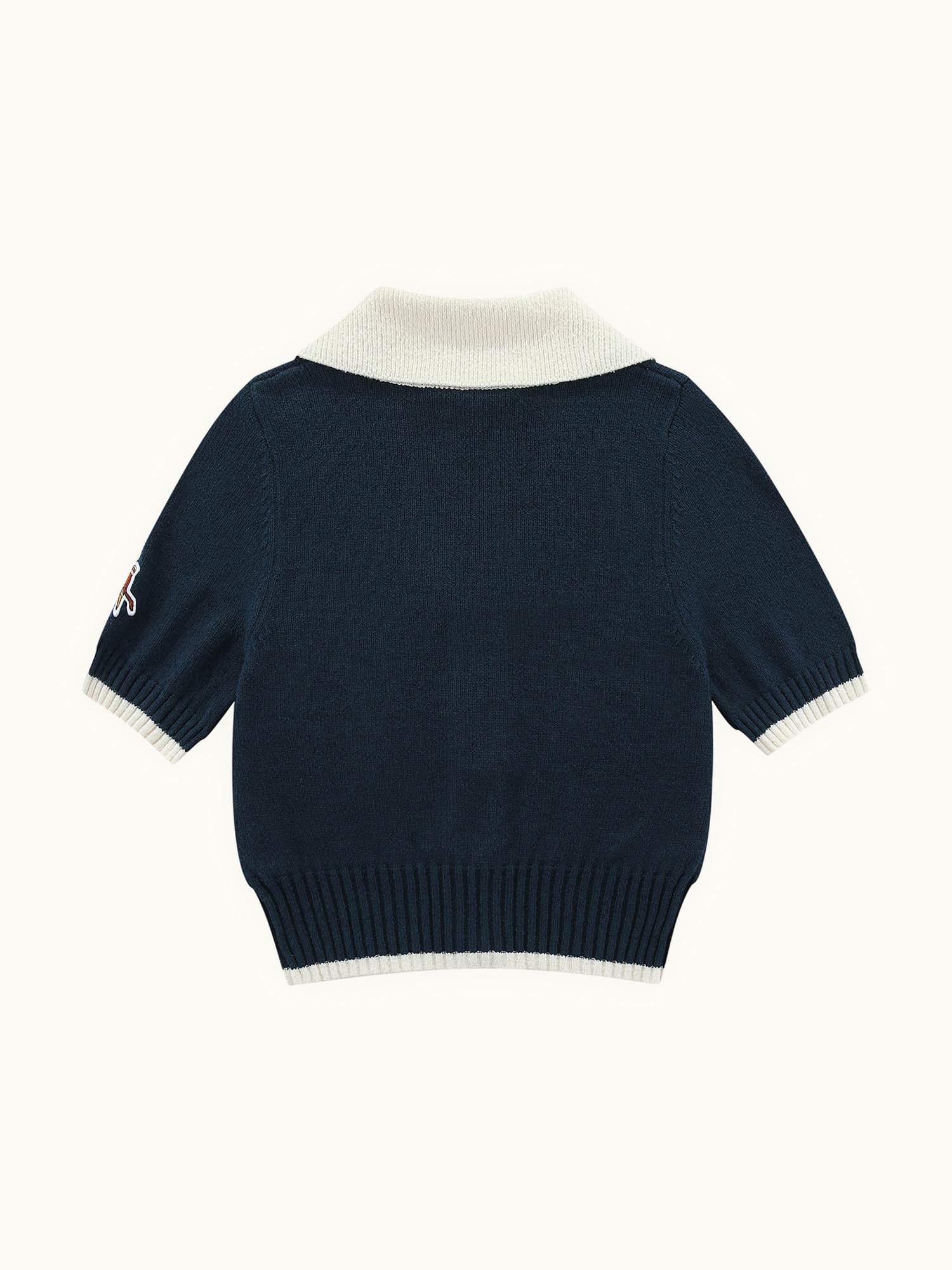 Womens Riviera Knit Polo Navy / White
