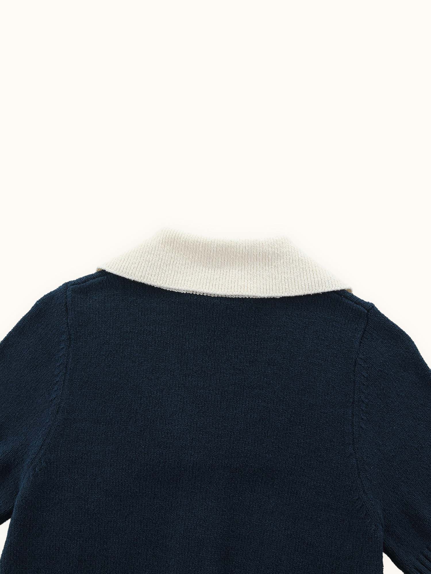 Womens Riviera Knit Polo Navy / White