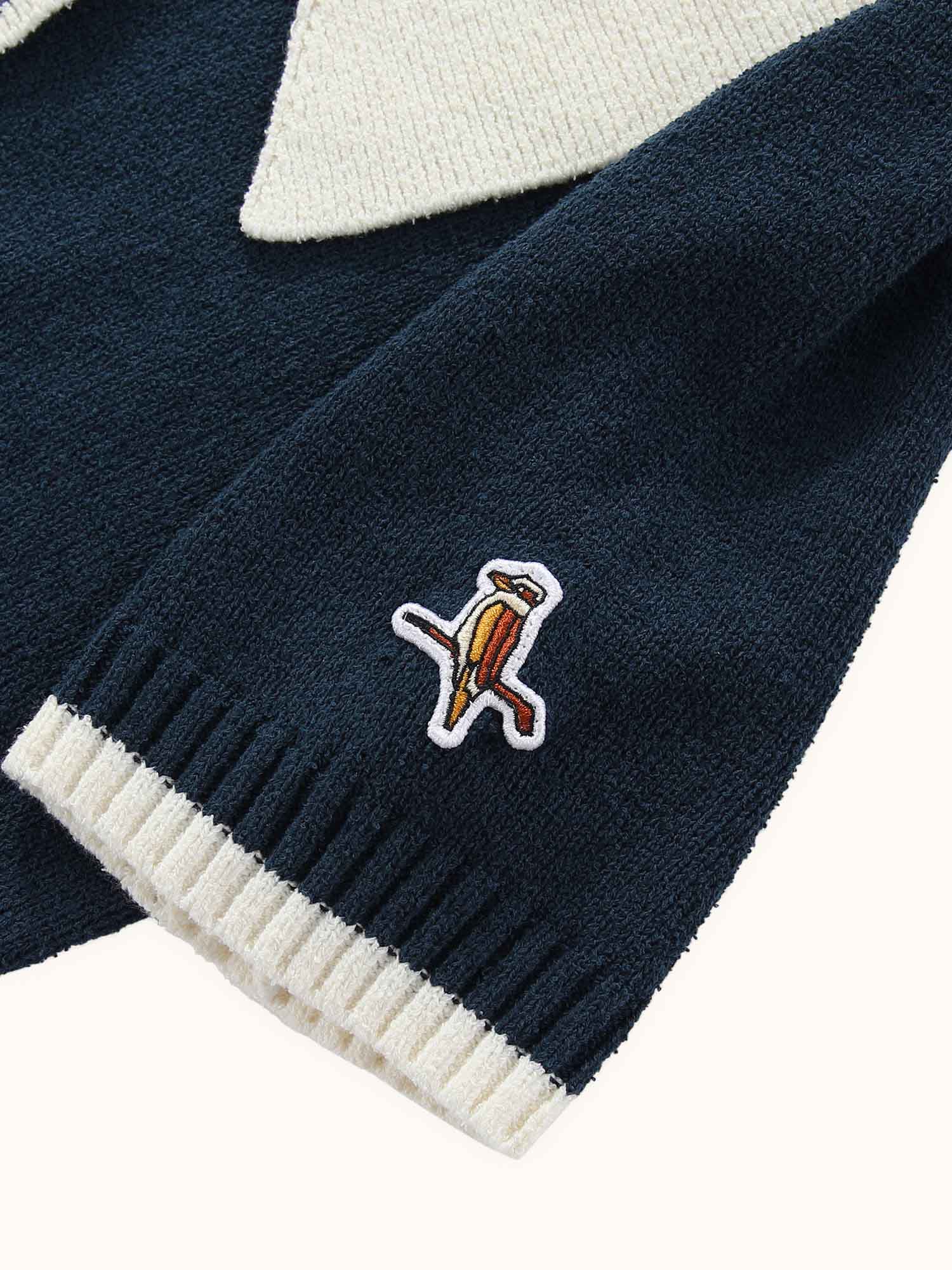 Womens Riviera Knit Polo Navy / White