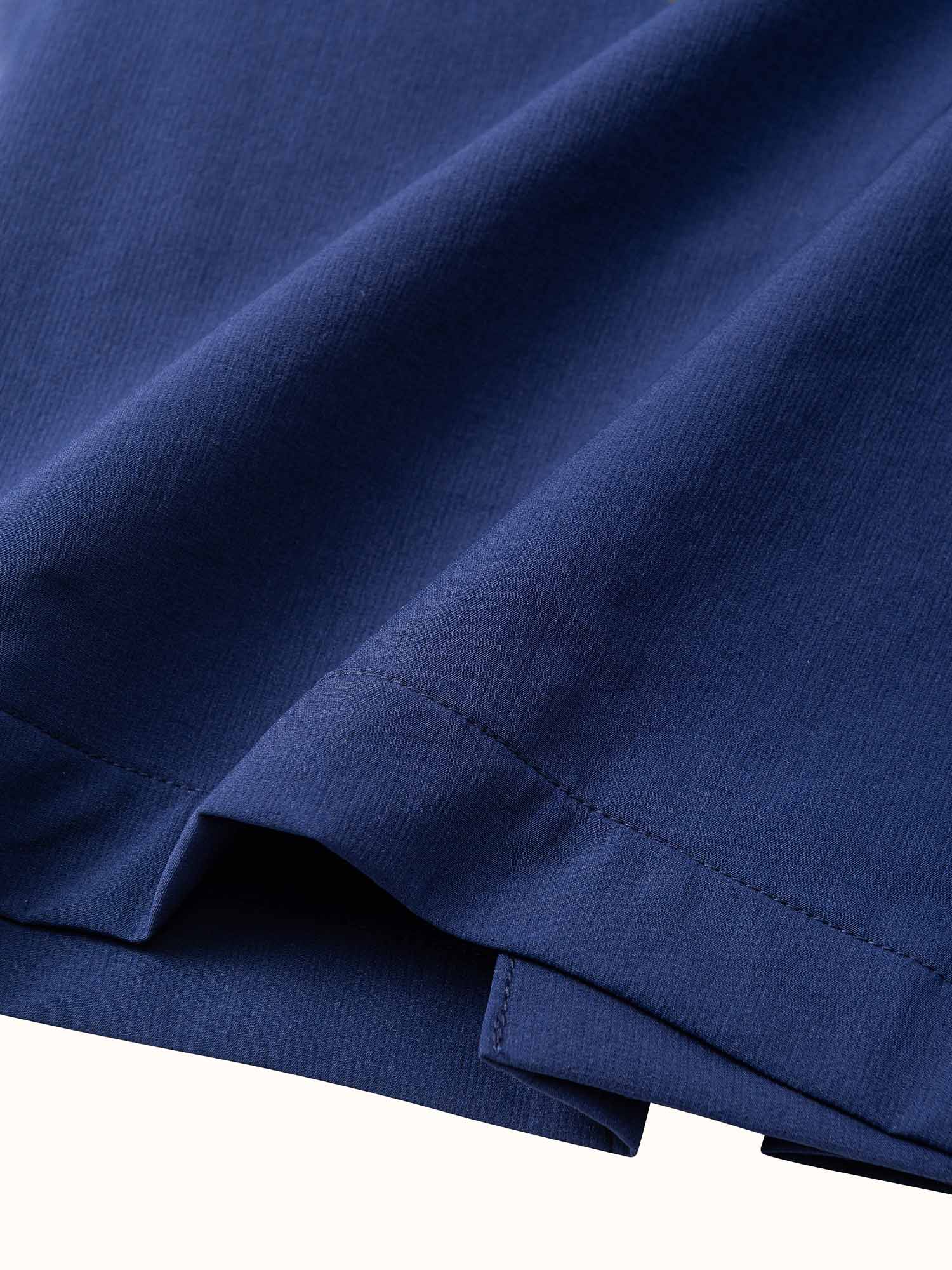Womens Pleat Shorts Navy