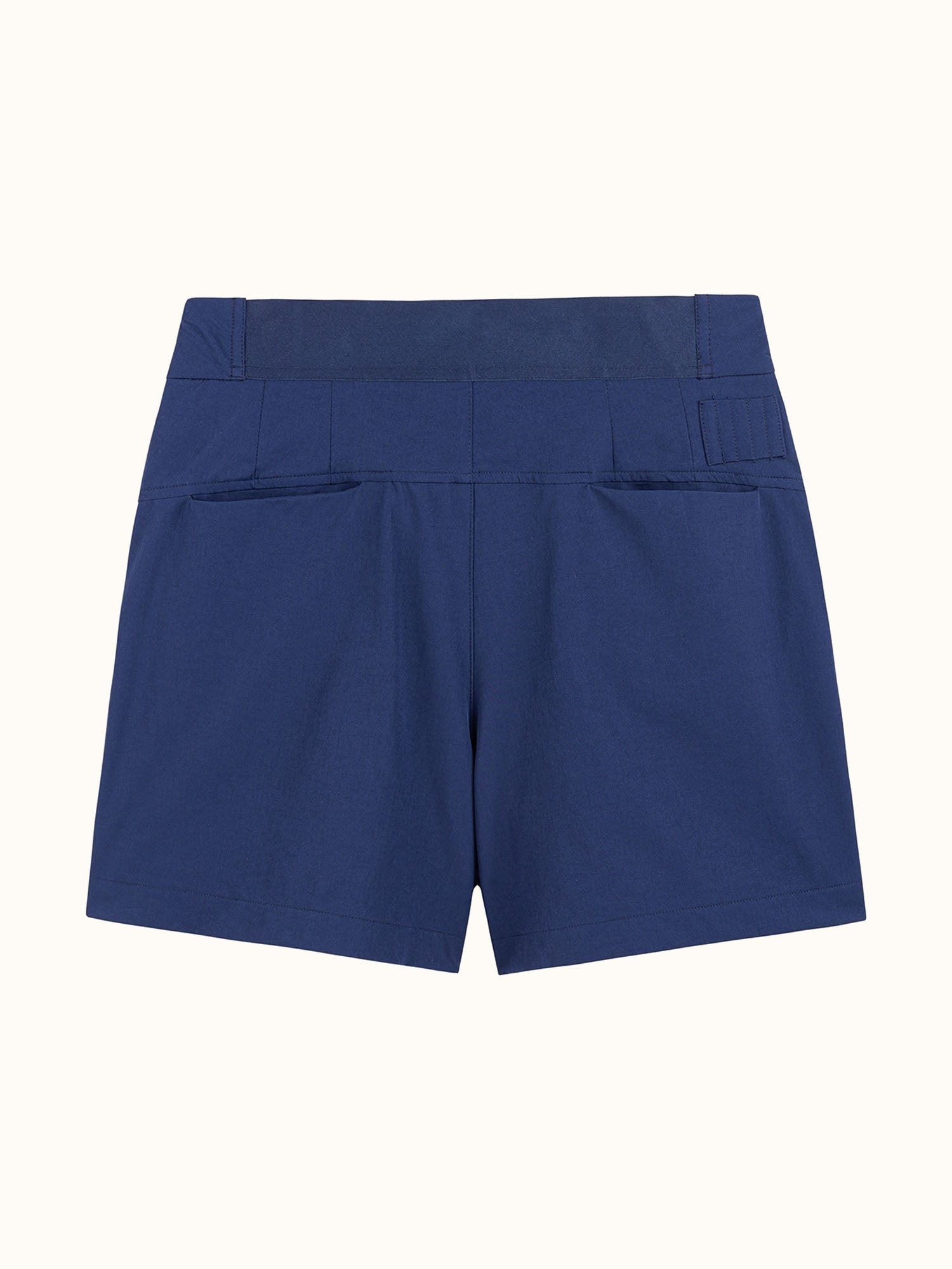 Womens Pleat Shorts Navy