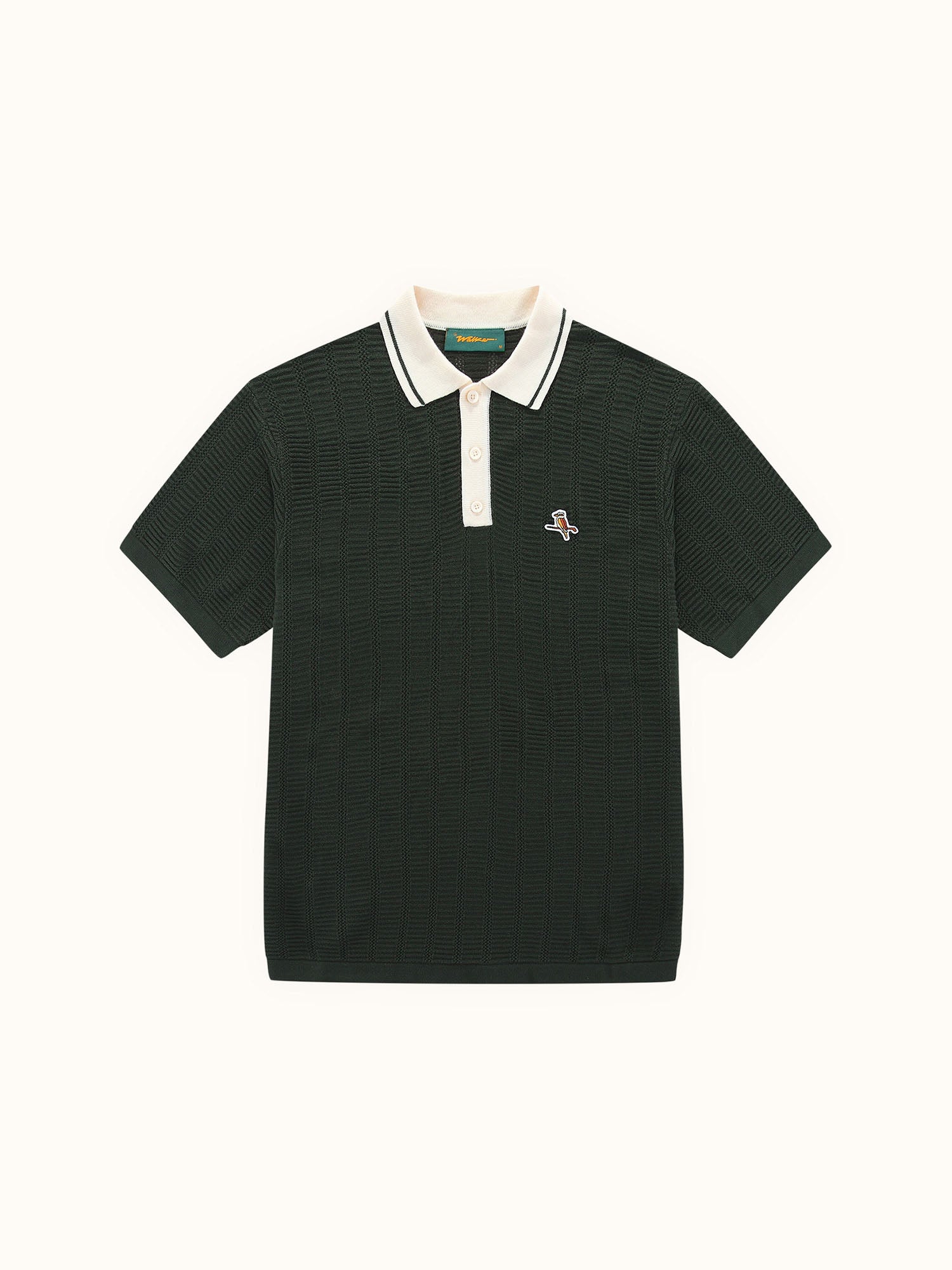 Kooka Knit Polo Pine / Cream