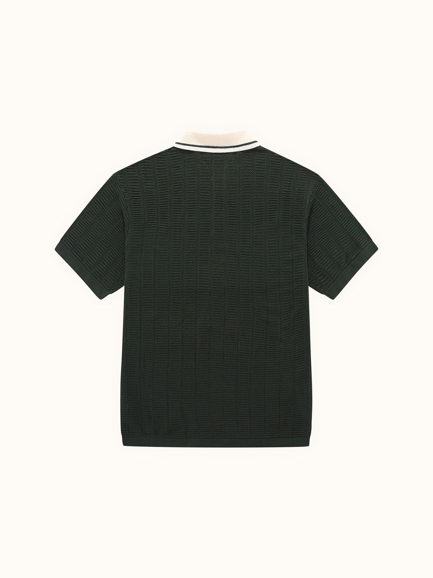 Kooka Knit Polo Pine / Cream