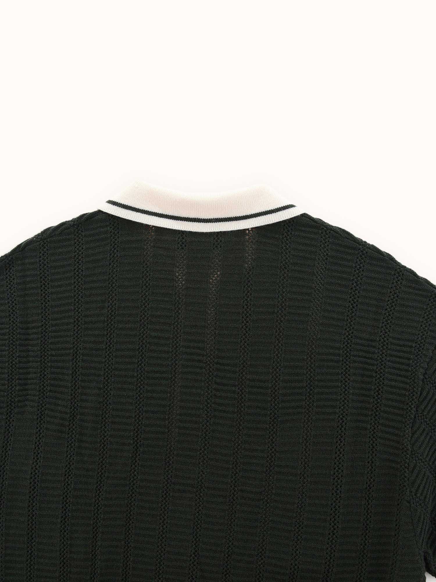 Kooka Knit Polo Pine / Cream