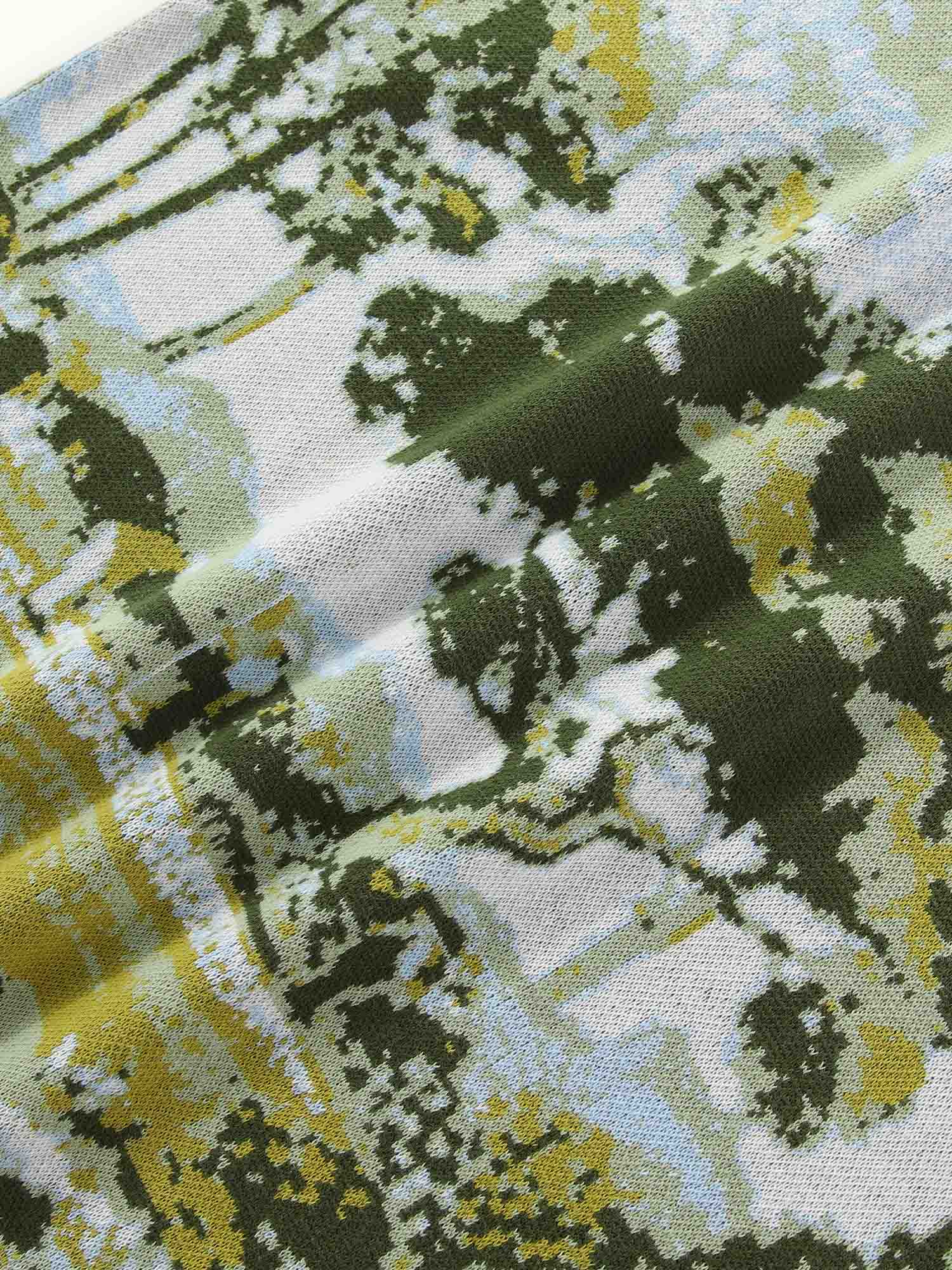 Blooming Grounds Knit Polo Garden Sky