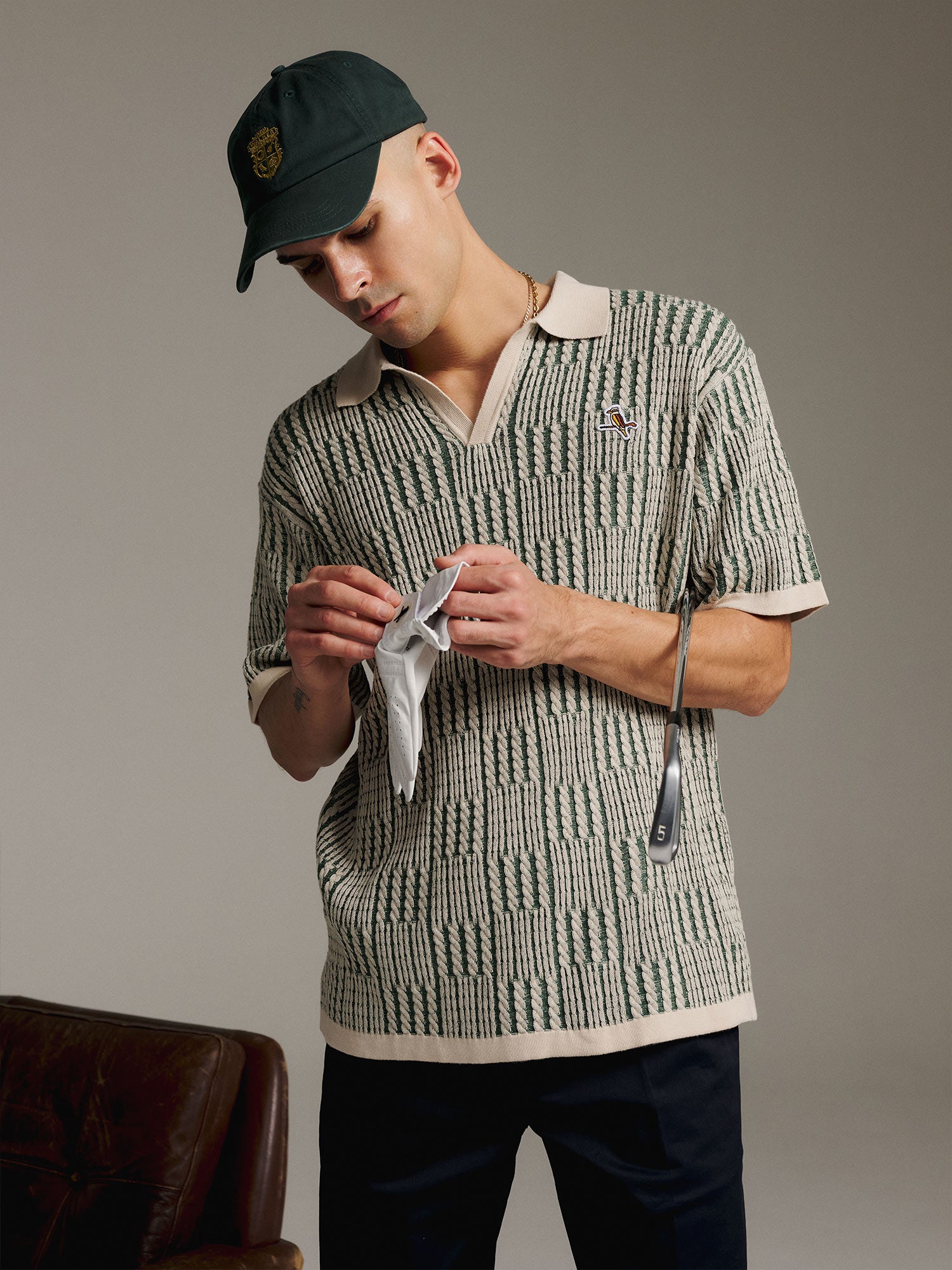 Cable Check Polo Forest