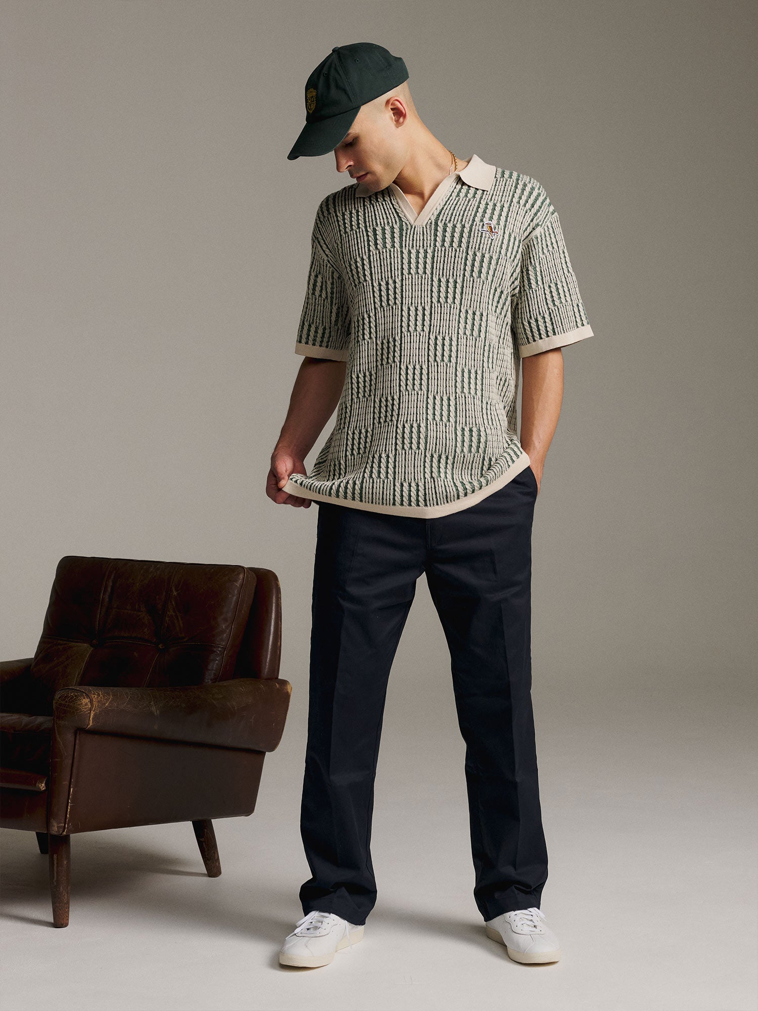 Cable Check Polo Forest