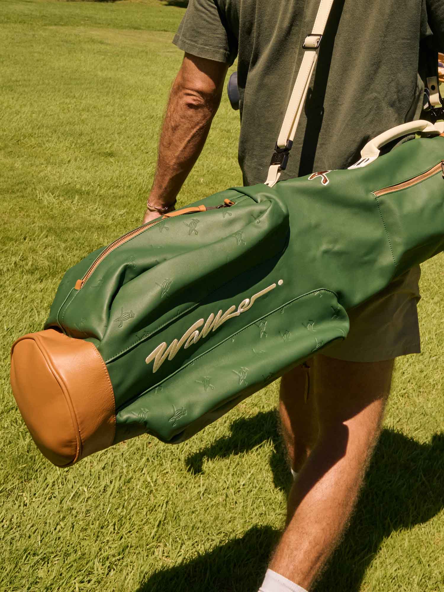 Walker X Hiroki Sunday Bag Dark Green Leather