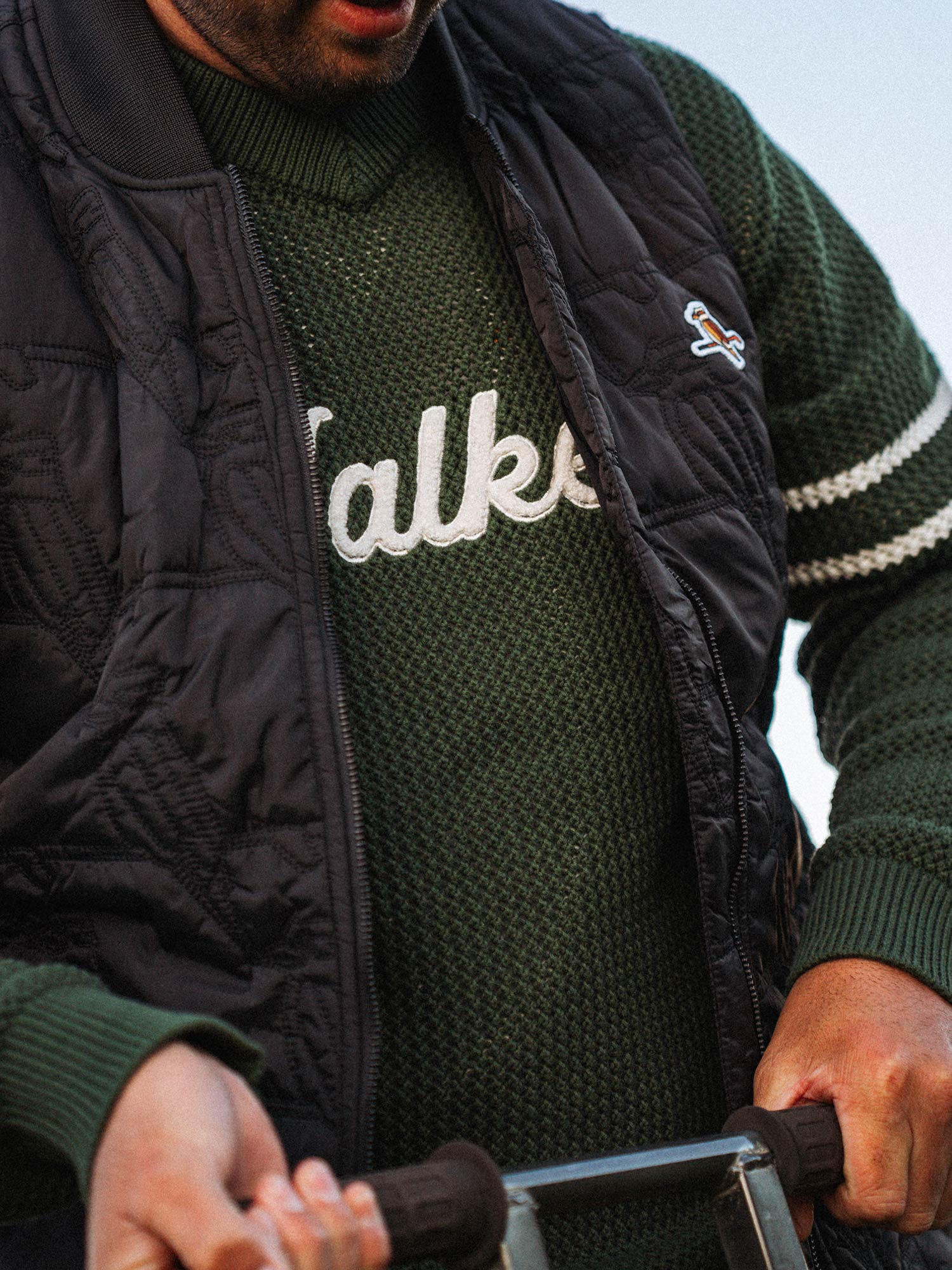Jersey Knit Sweater Forest