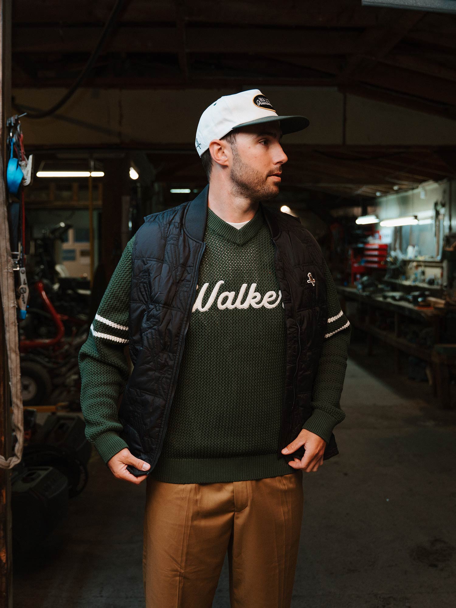 Jersey Knit Sweater Forest
