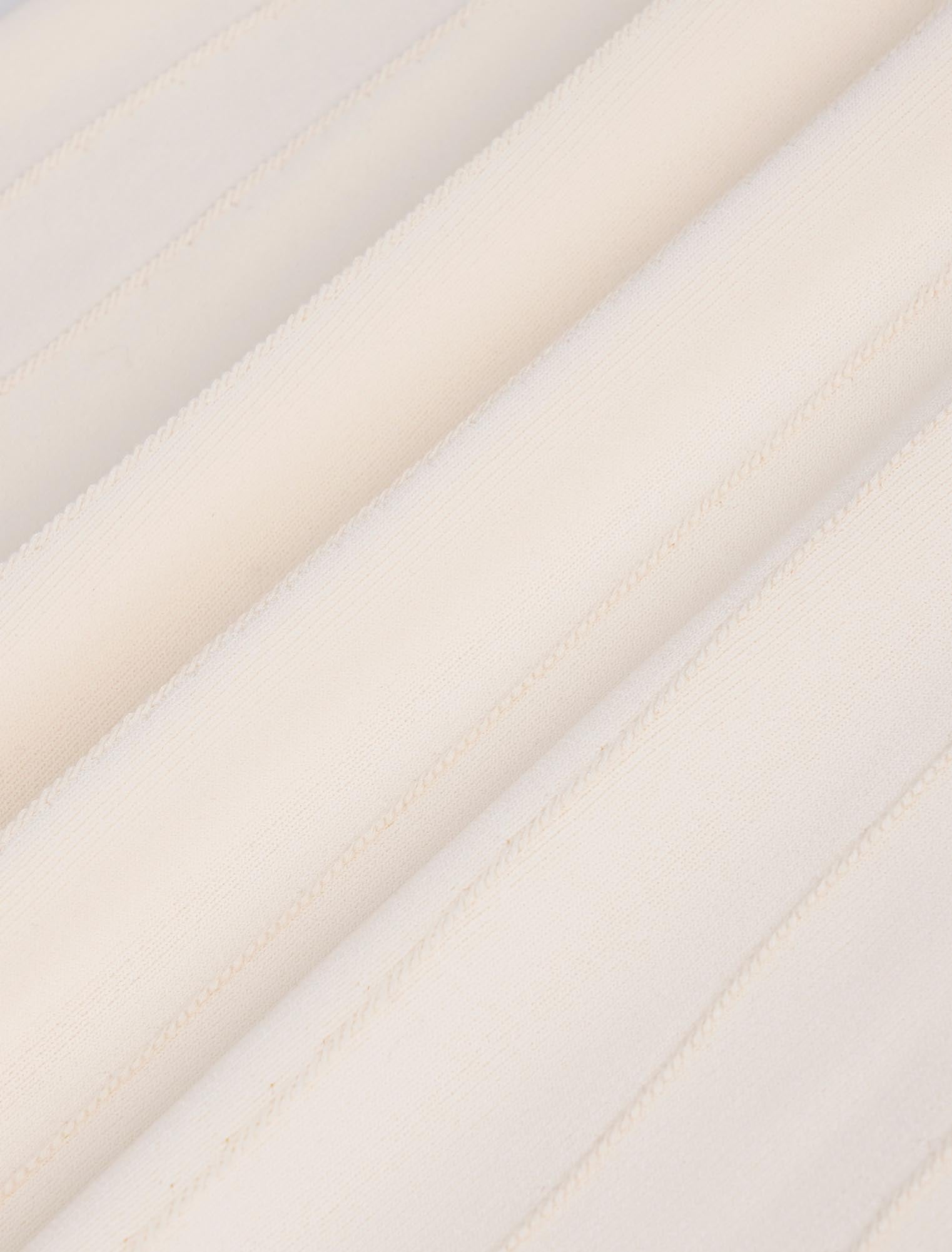 Womens Knitted Clubhouse Dress Cream