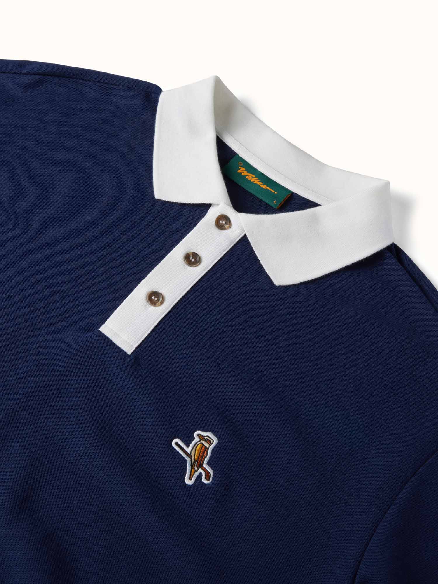 Kooka Two-Tone Polo Navy / White