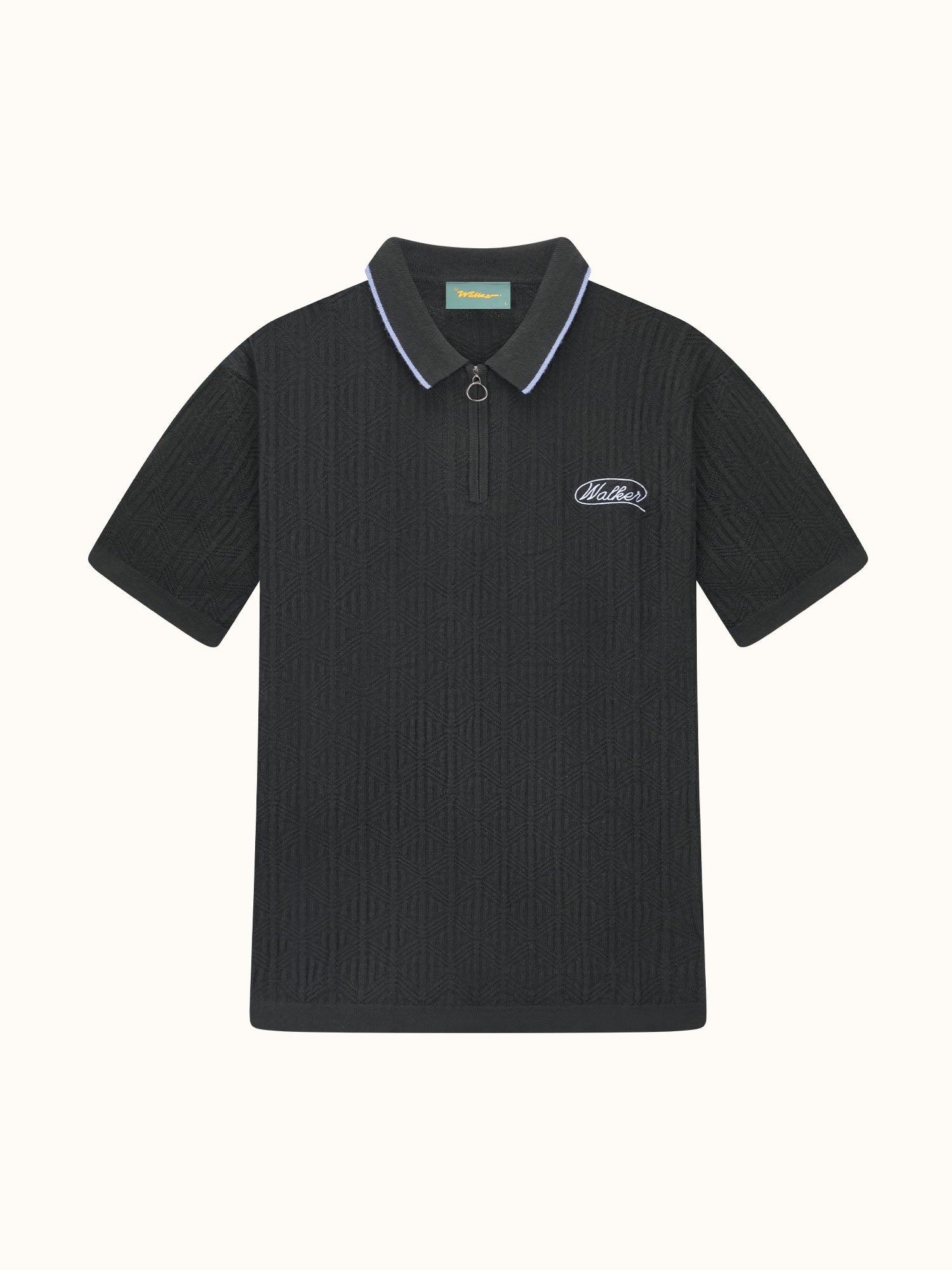 Lasso Knit Polo Black
