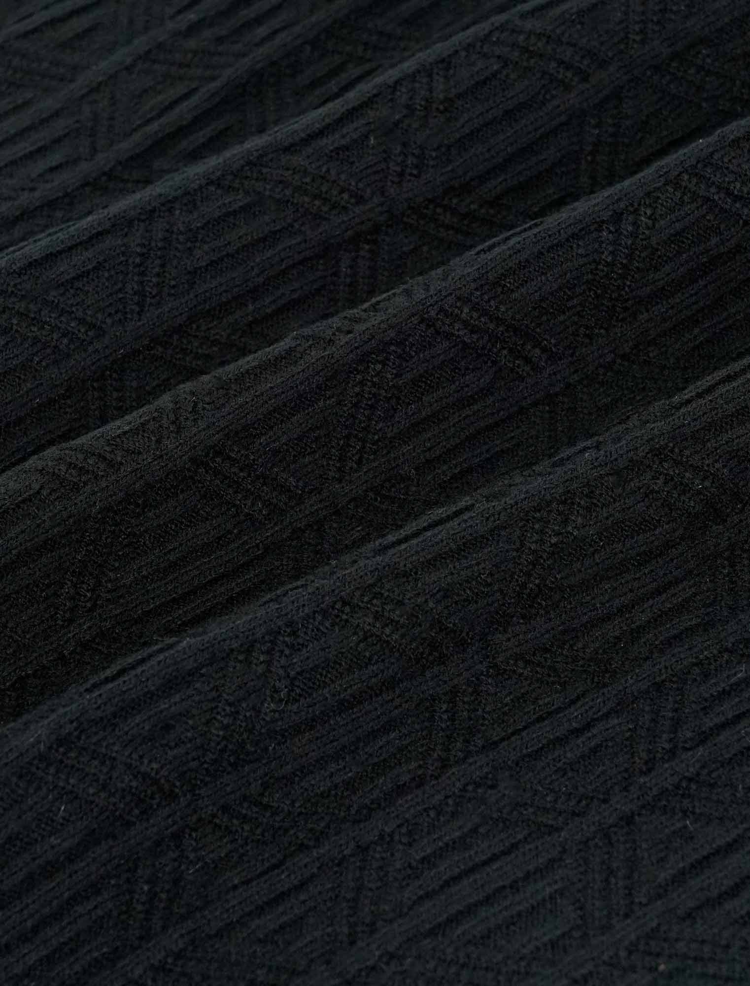 Lasso Knit Polo Black