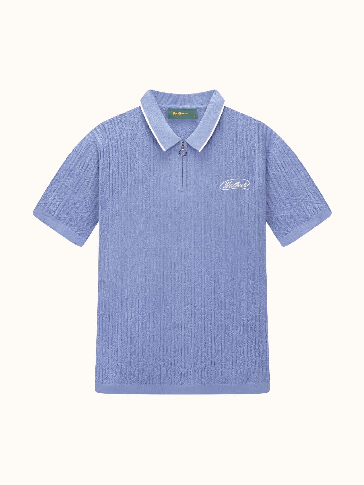 Lasso Knit Polo Sky Blue