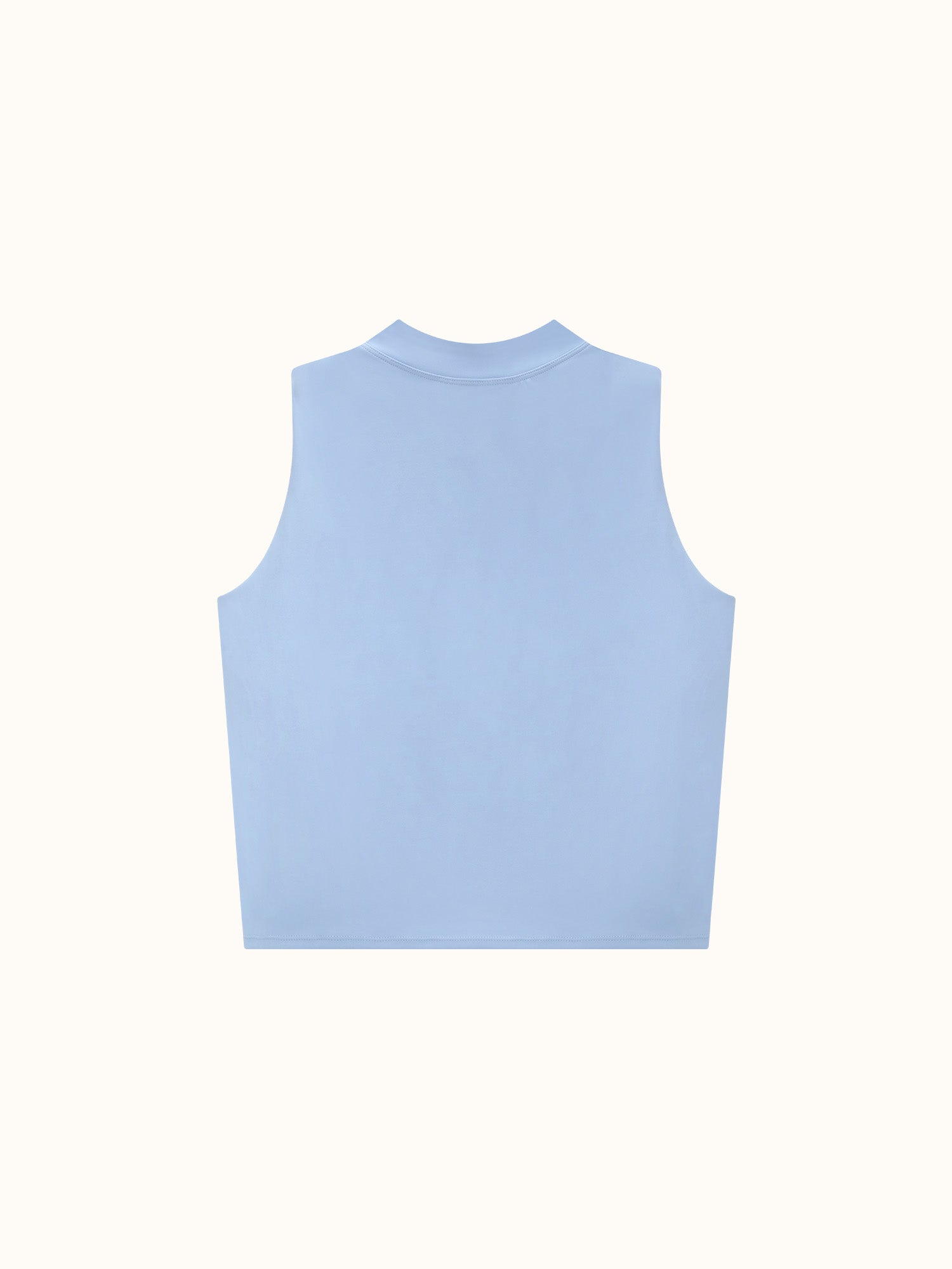 Womens Mock Neck Tank Powder Blue