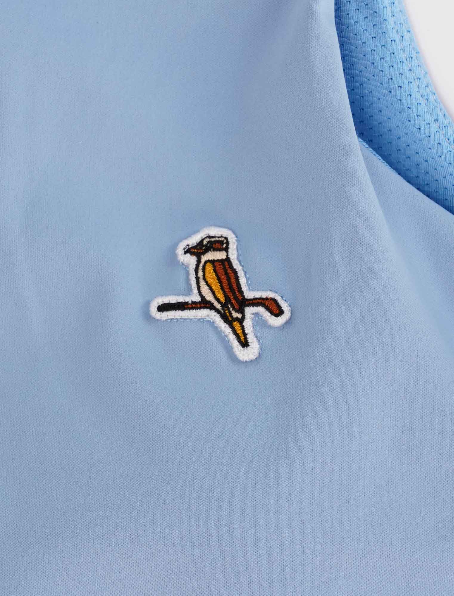 Womens Mock Neck Tank Powder Blue