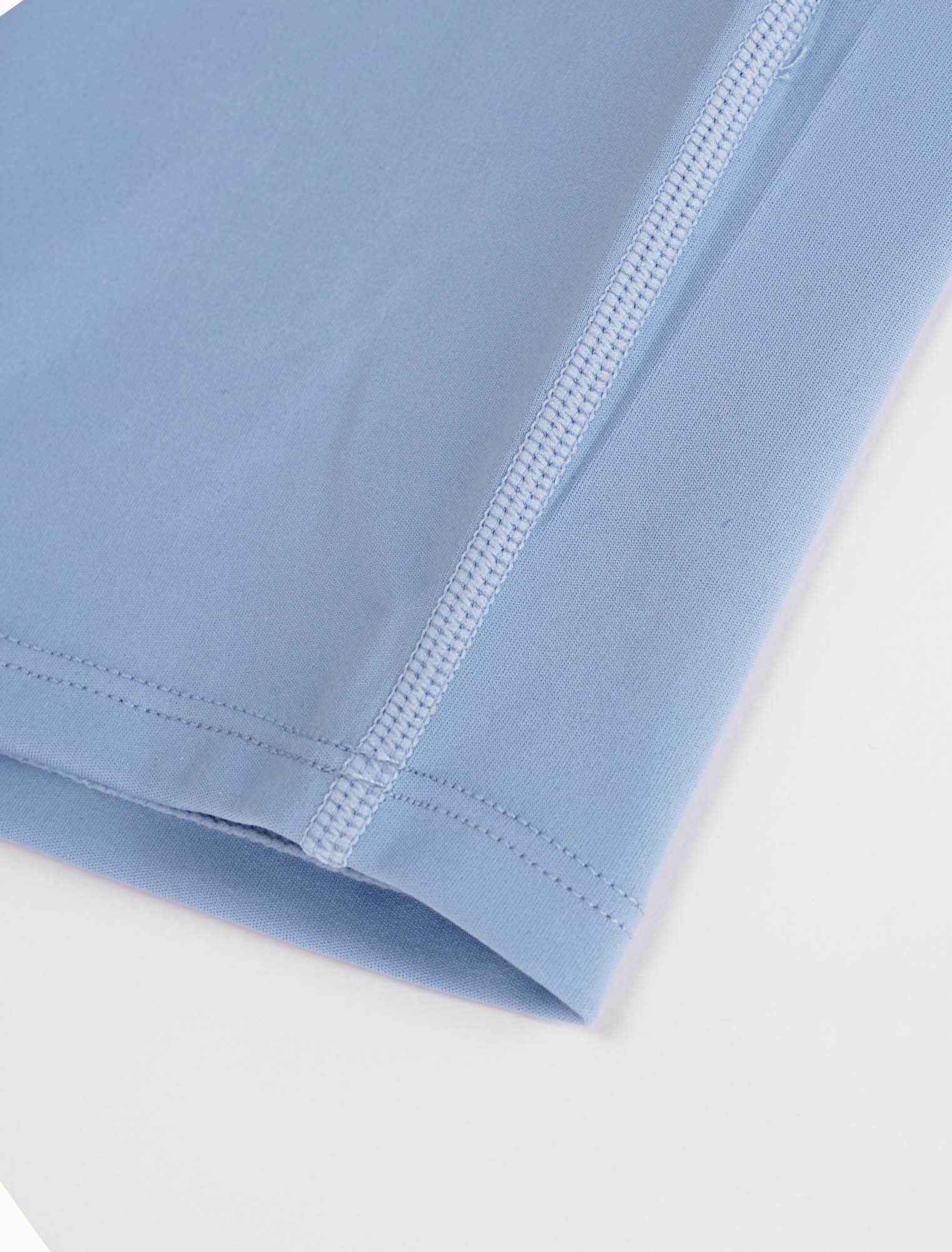 Womens Mock Neck Tank Powder Blue