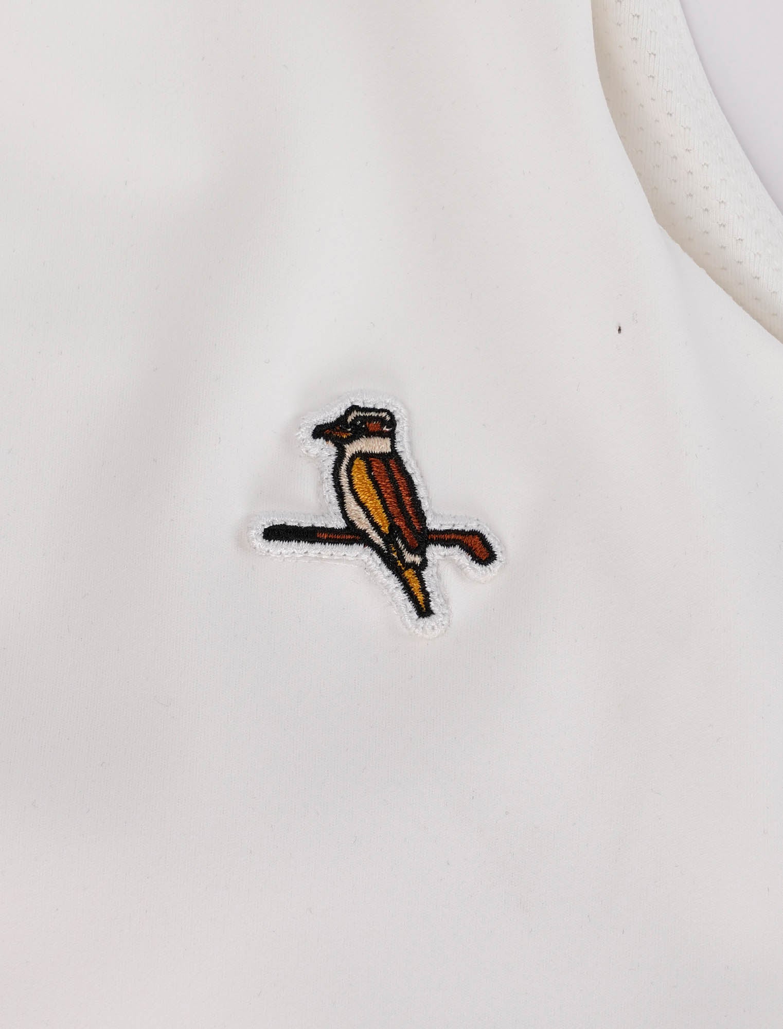 Womens Mock Neck Tank White