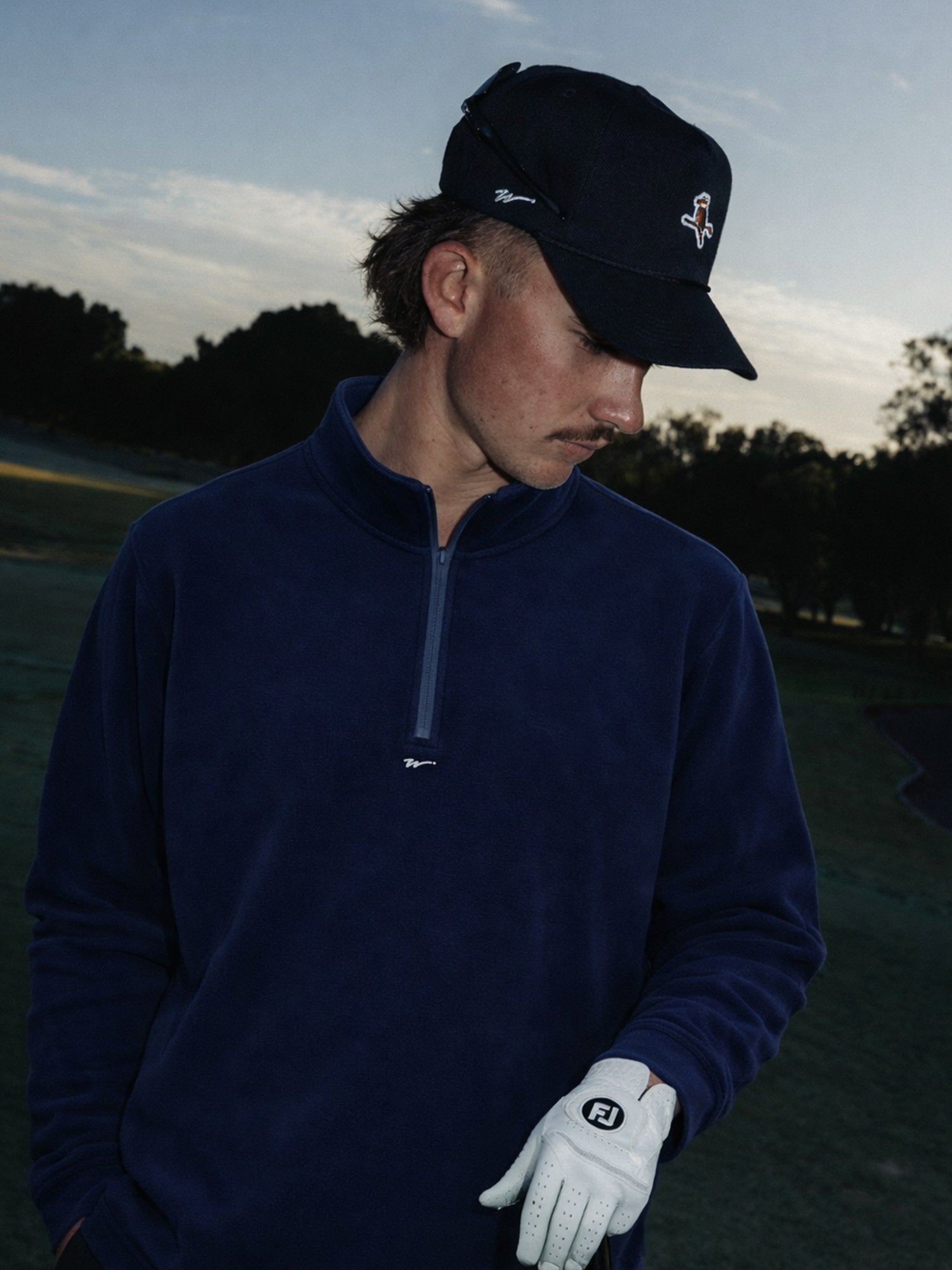 Par-Tec Quarter Zip Pullover Navy