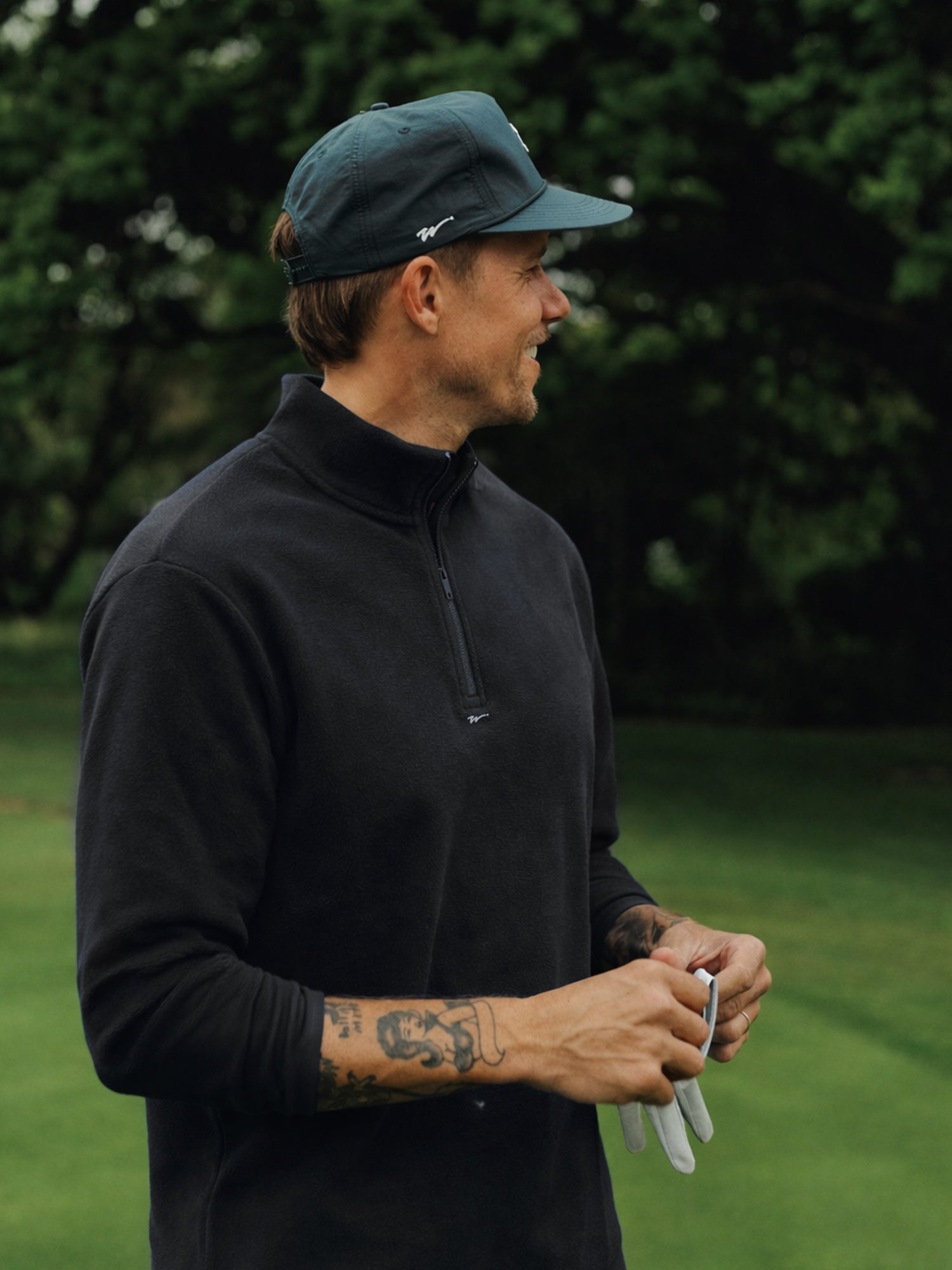 Par-Tec Quarter Zip Pullover Black